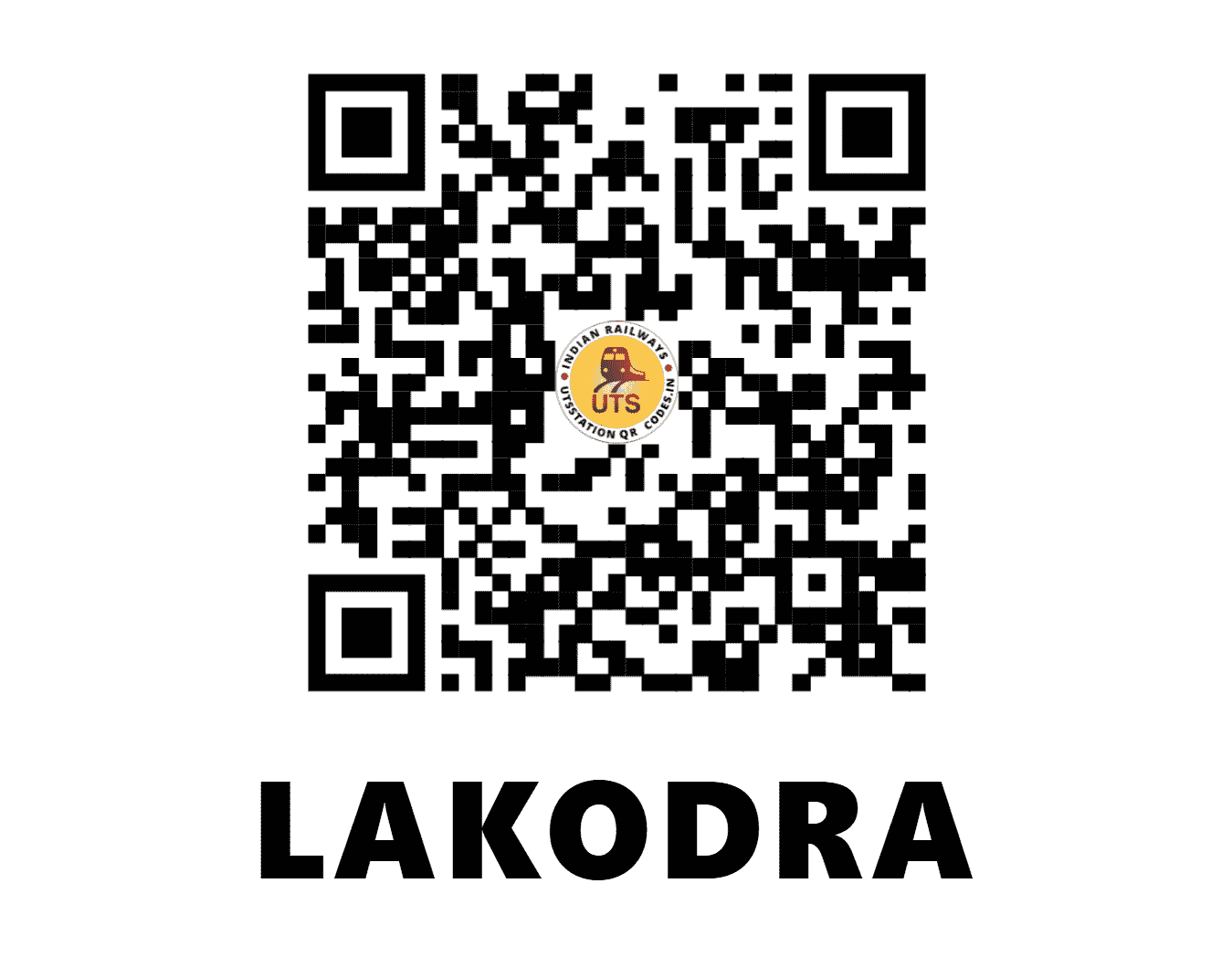UTS QR Code for LAKODRA - LKD - WR (GUJARAT)