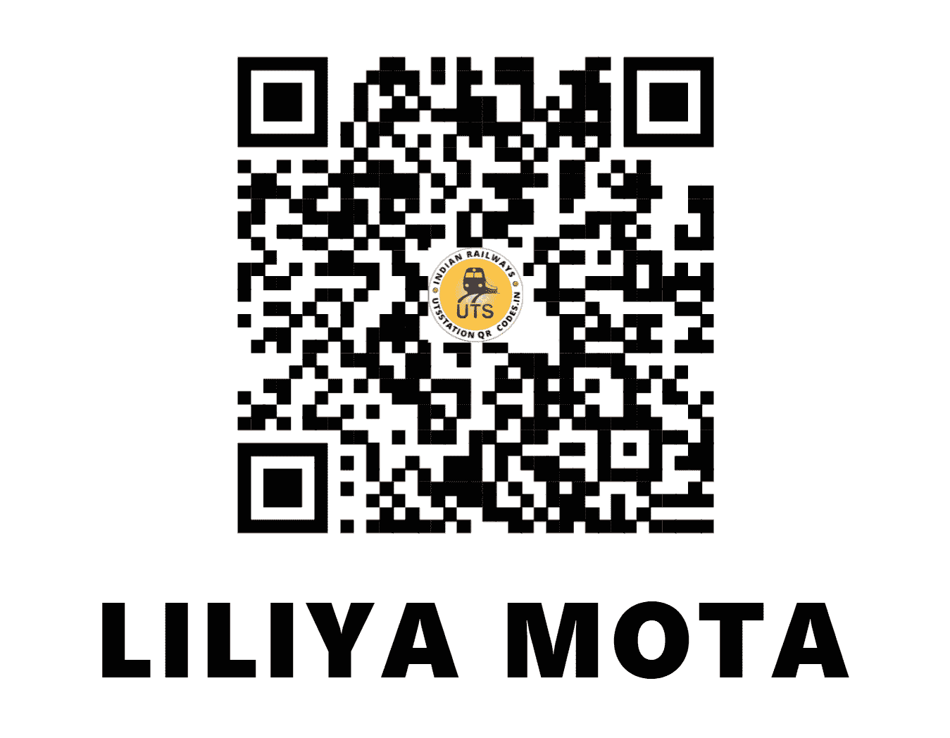 UTS QR Code for LILIYA MOTA - LMO - WR (GUJARAT)