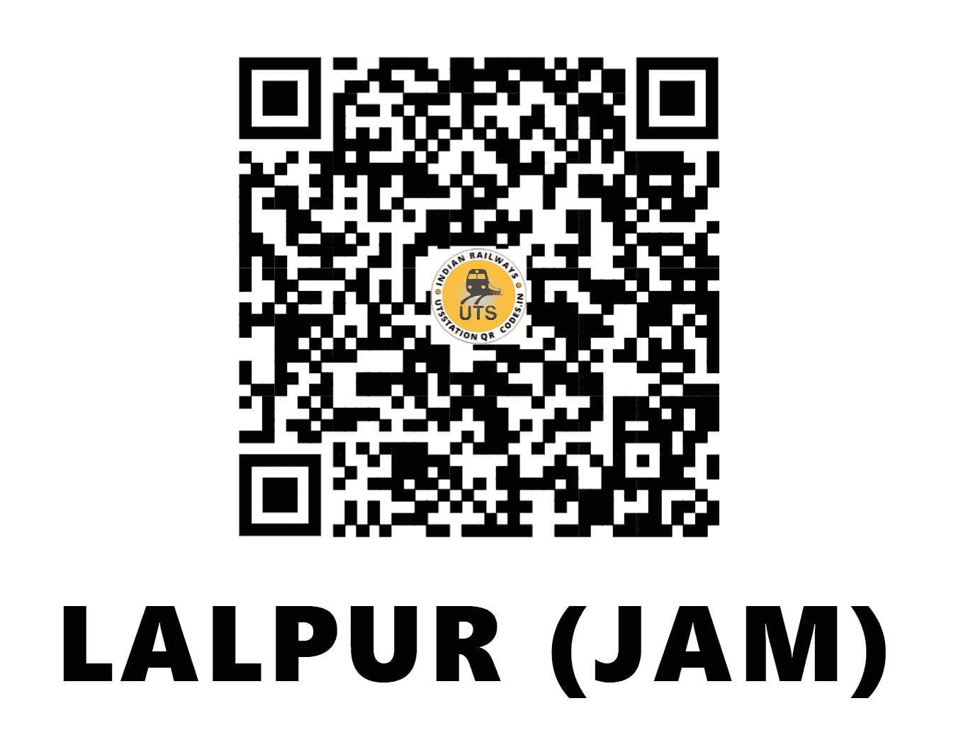 UTS QR Code for LALPUR (JAM) - LPJ - WR (GUJARAT)