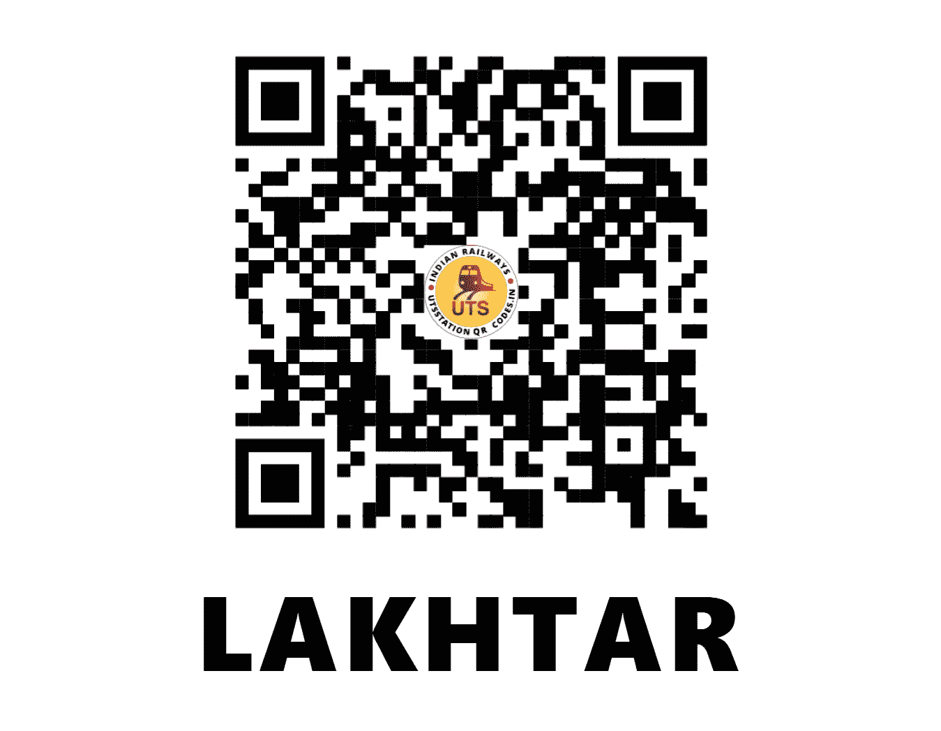 UTS QR Code for LAKHTAR - LTR - WR (GUJARAT)