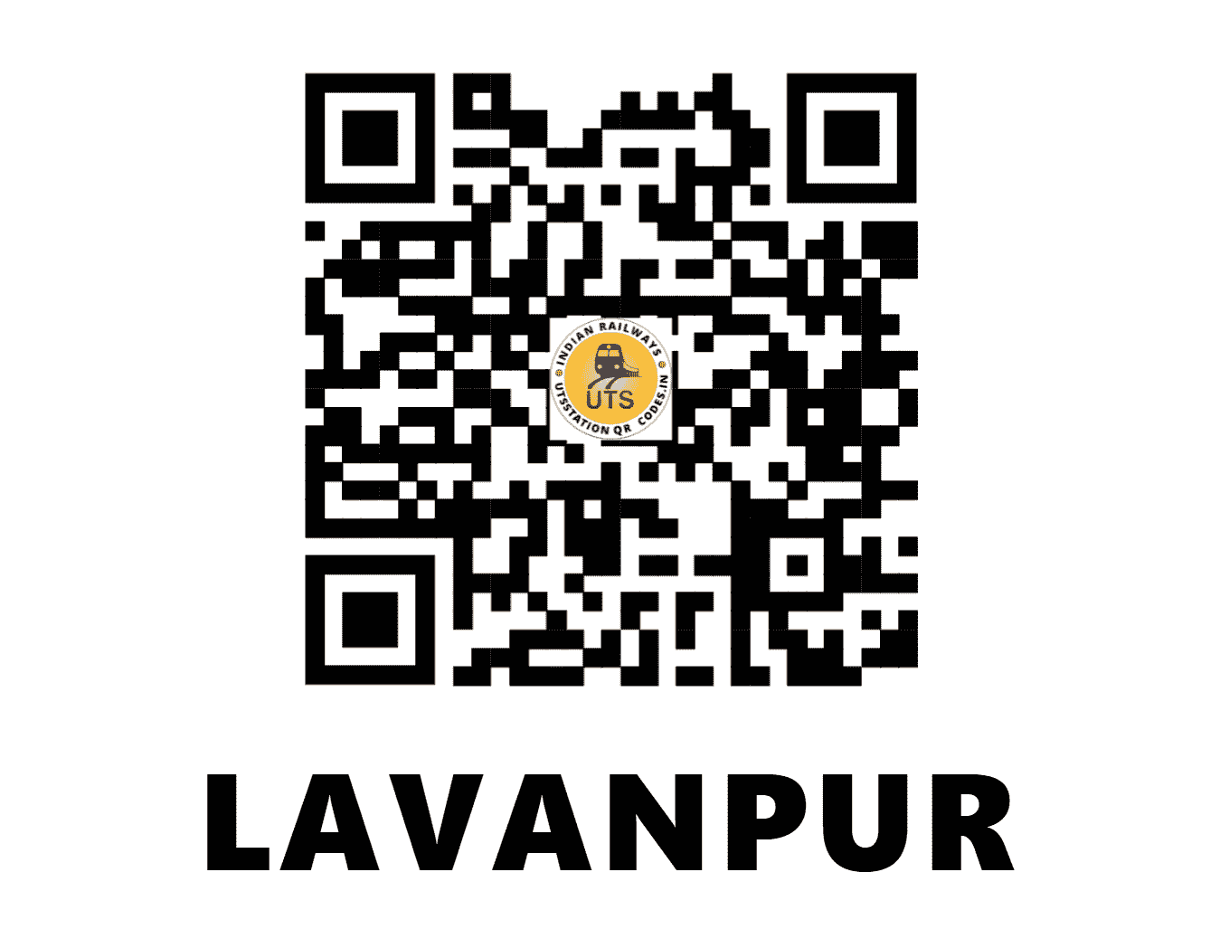 UTS QR Code for LAVANPUR - LUN - WR (GUJARAT)