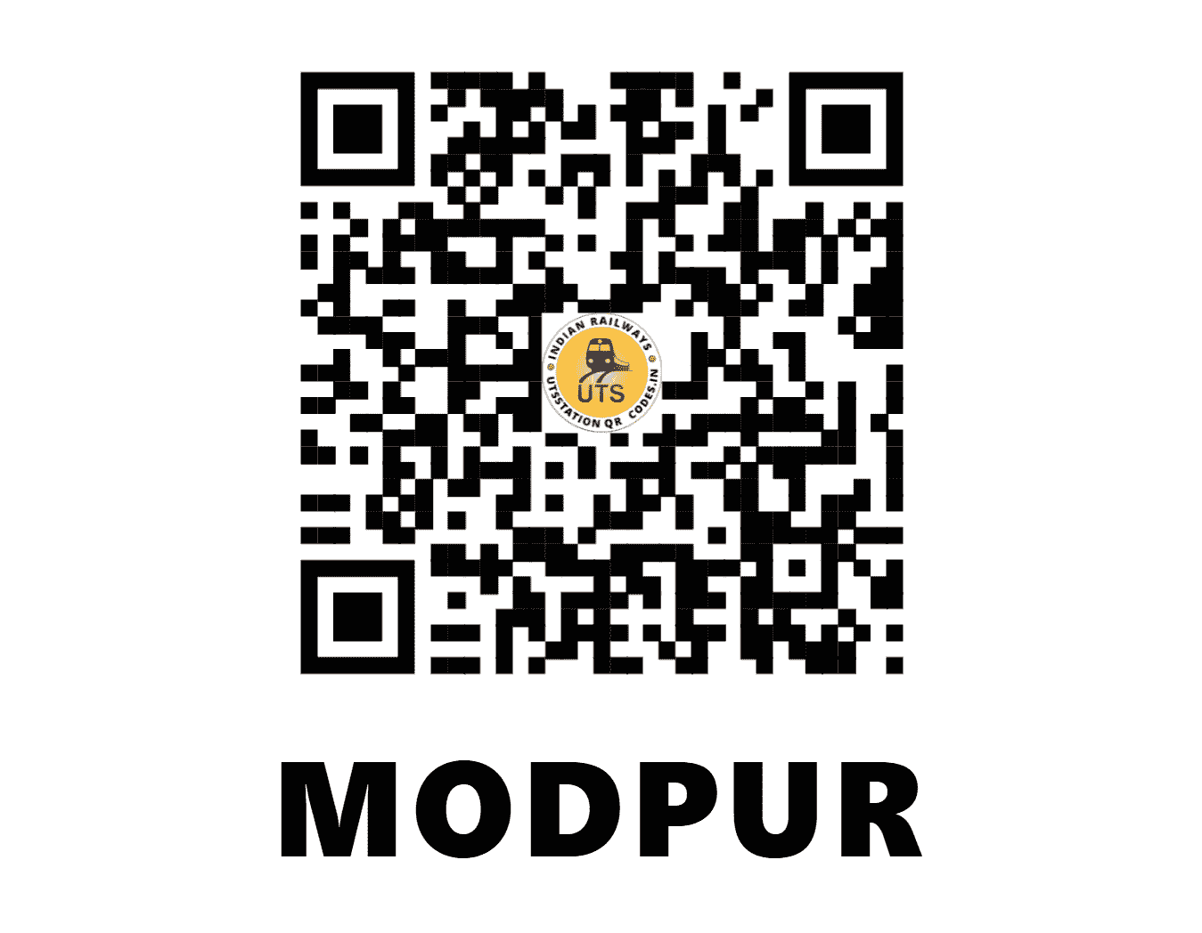 UTS QR Code for MODPUR - MDPR - WR (GUJARAT)