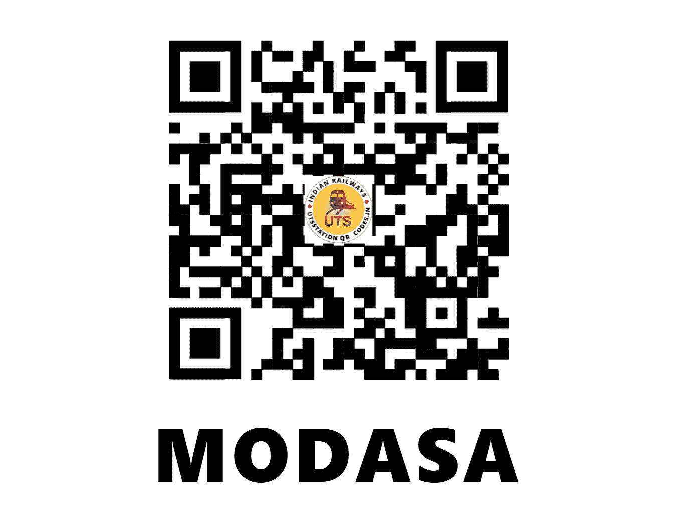 UTS QR Code for MODASA - MDSA - WR (GUJARAT)