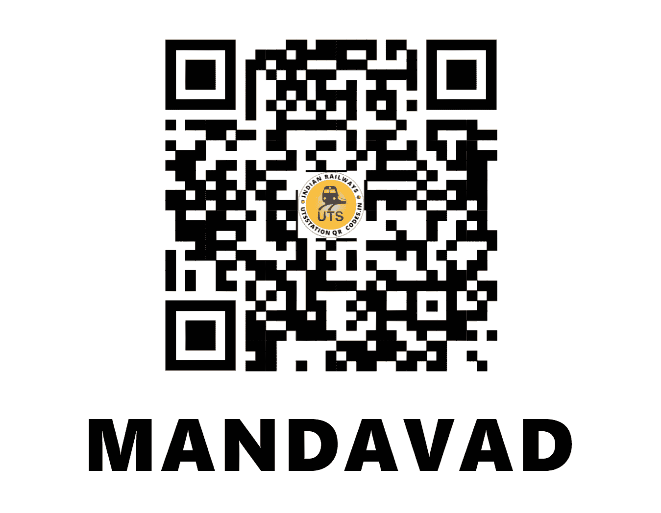 UTS QR Code for MANDAVAD - MDVD - WR (GUJARAT)