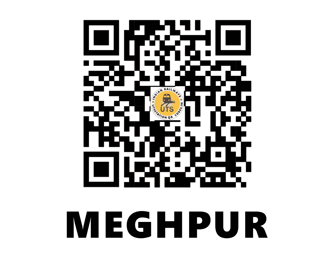 UTS QR Code for MEGHPUR - MGHP - WR (GUJARAT)