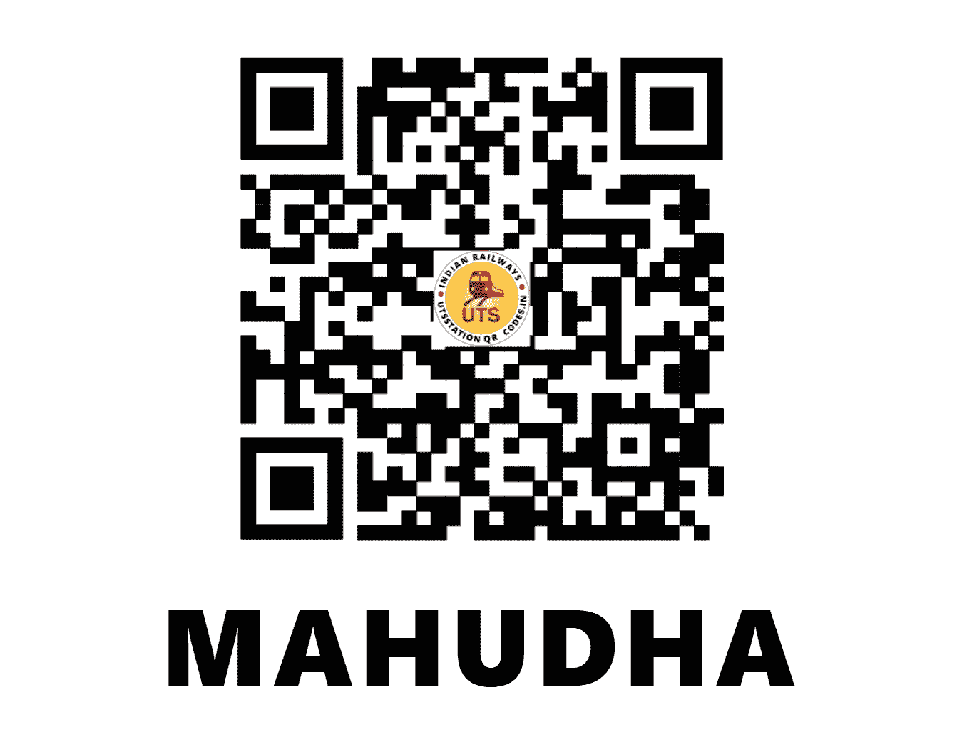 UTS QR Code for MAHUDHA - MHUA - WR (GUJARAT)