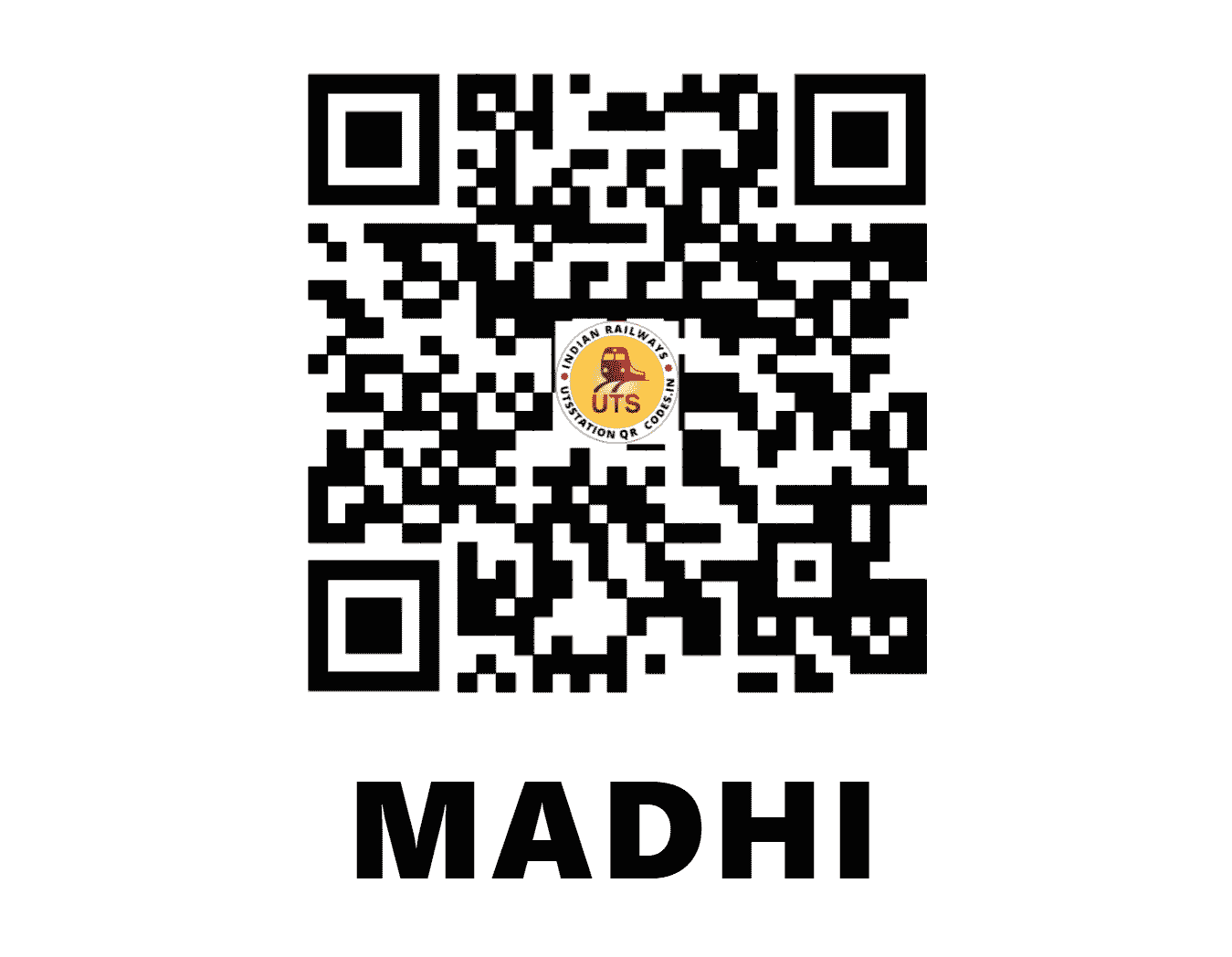 UTS QR Code for MADHI - MID - WR (GUJARAT)