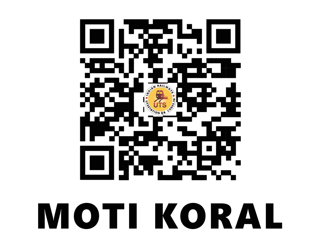UTS QR Code for MOTI KORAL - MKRL - WR (GUJARAT)