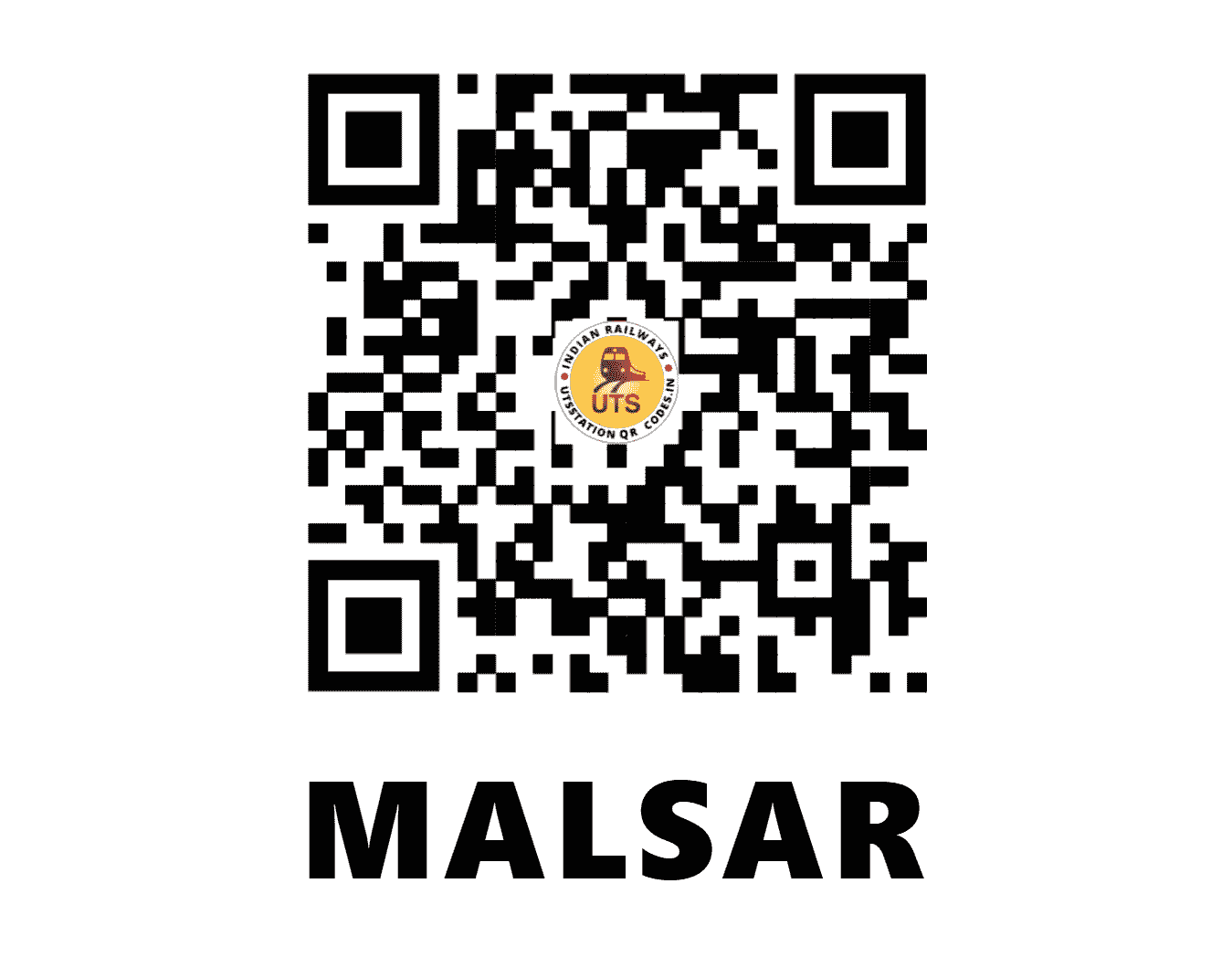 UTS QR Code for MALSAR - MLSR - WR (GUJARAT)