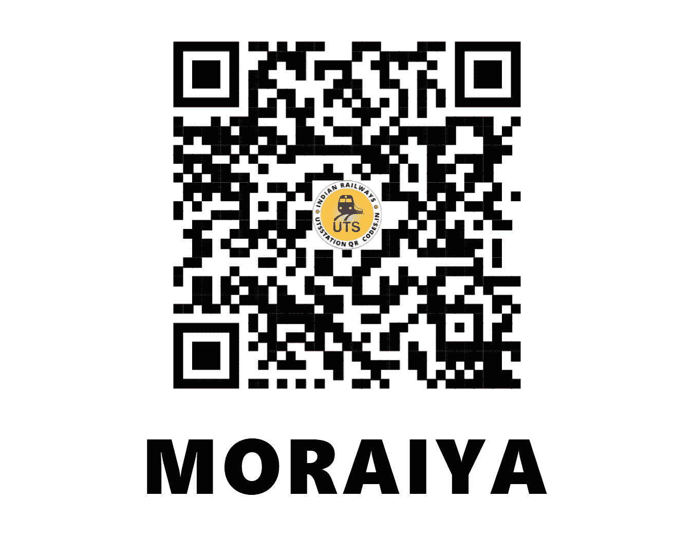 UTS QR Code for MORAIYA - MORA - WR (GUJARAT)