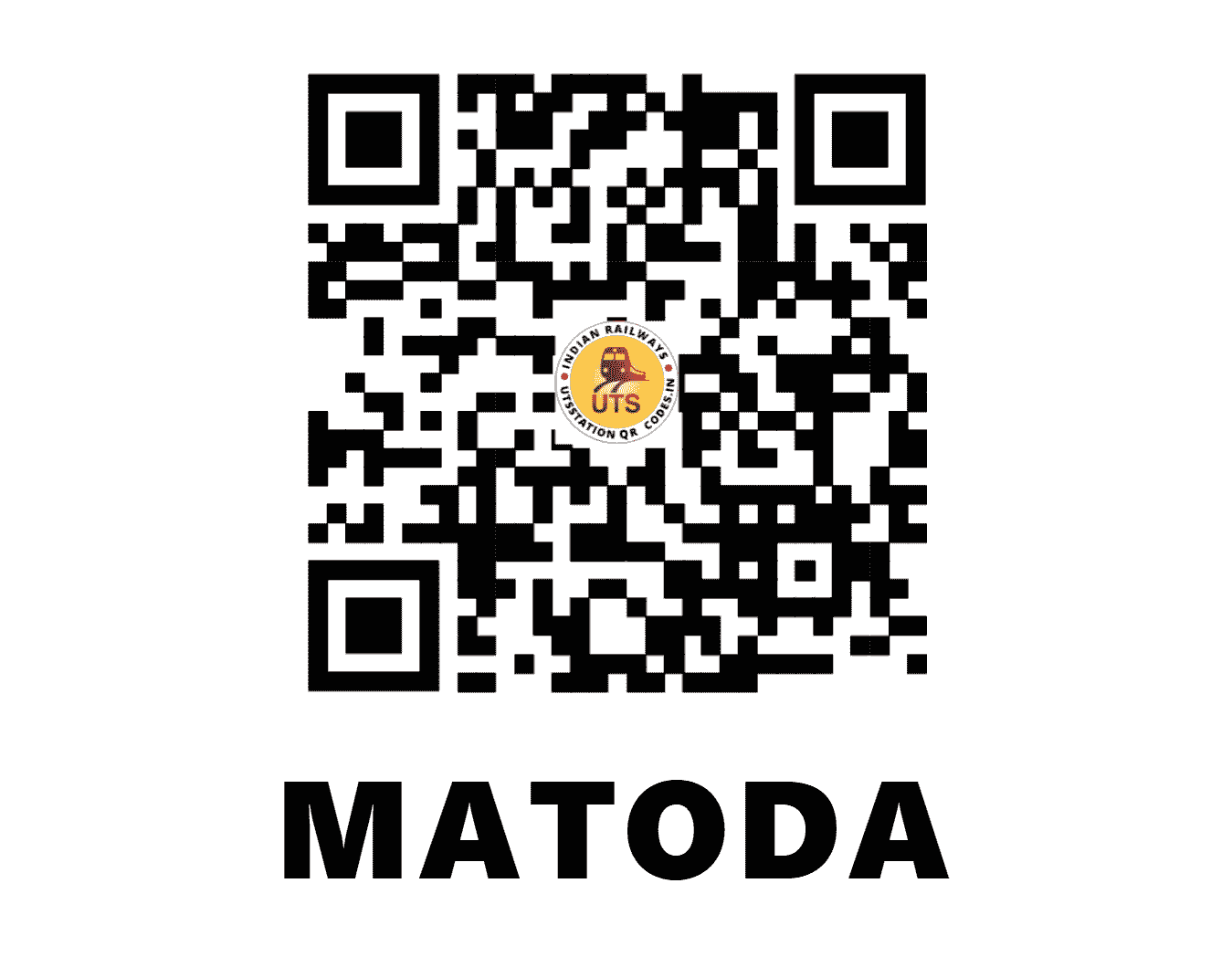 UTS QR Code for MATODA - MQA - WR (GUJARAT)