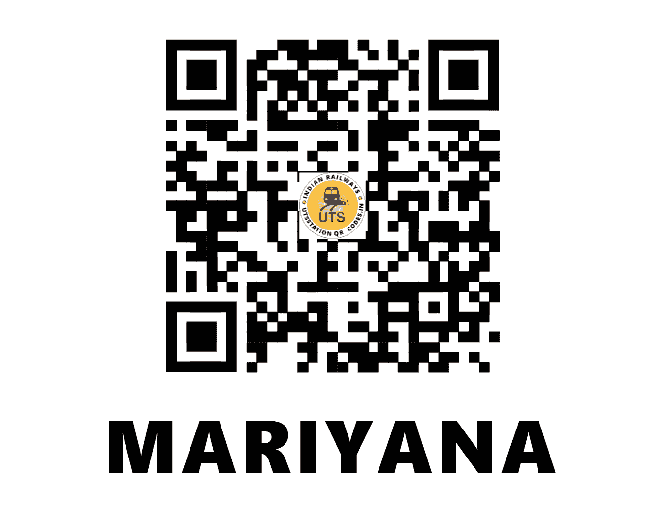 UTS QR Code for MARIYANA - MRYA - WR (GUJARAT)