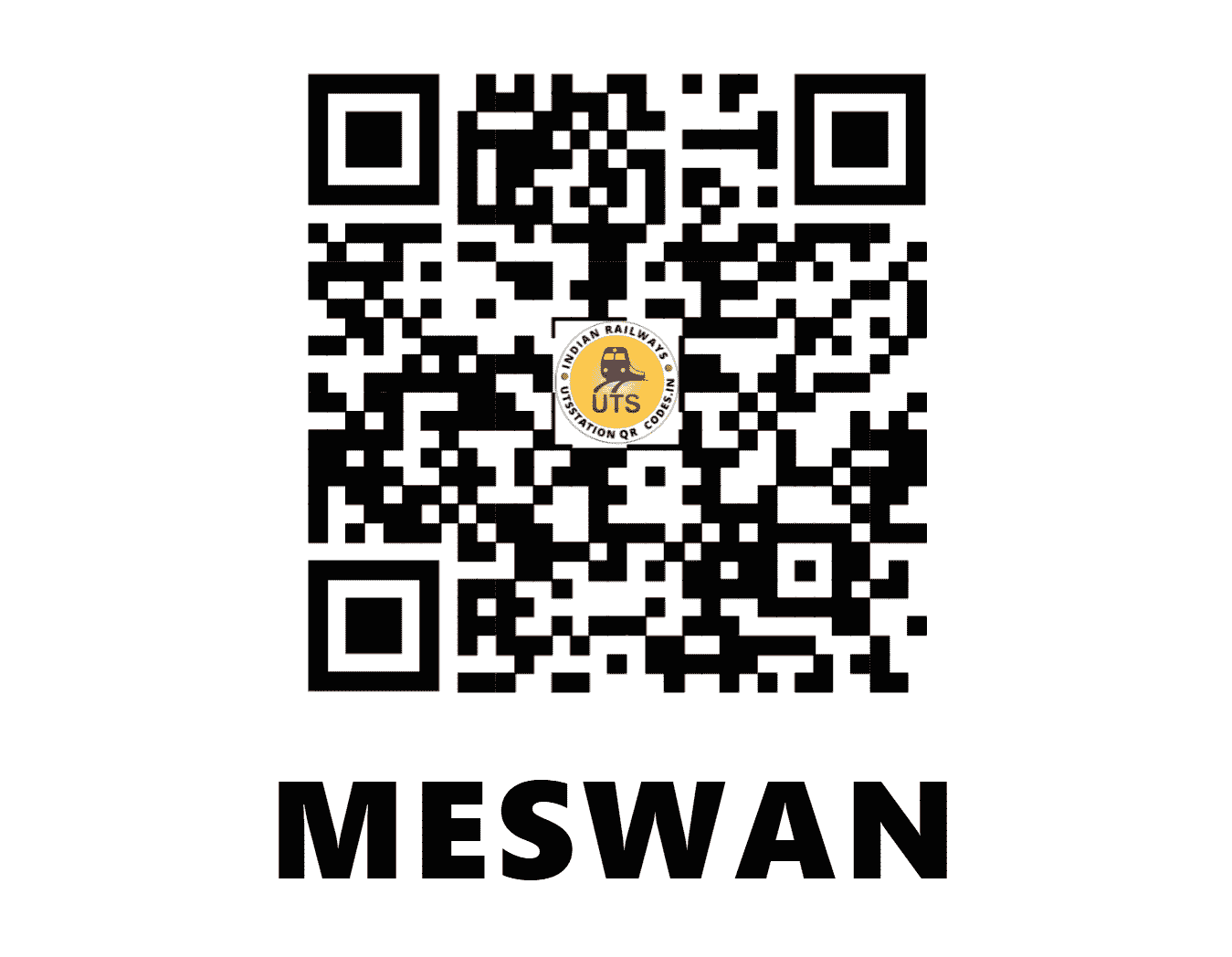 UTS QR Code for MESWAN - MSVN - WR (GUJARAT)