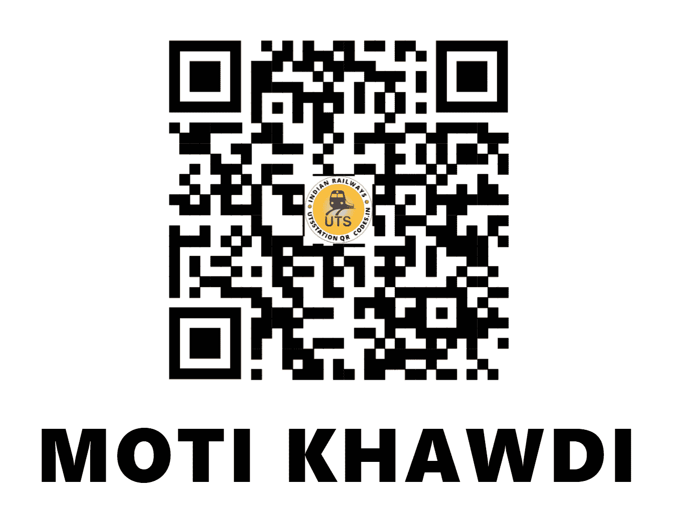 UTS QR Code for MOTI KHAWDI - MTKD - WR (GUJARAT)