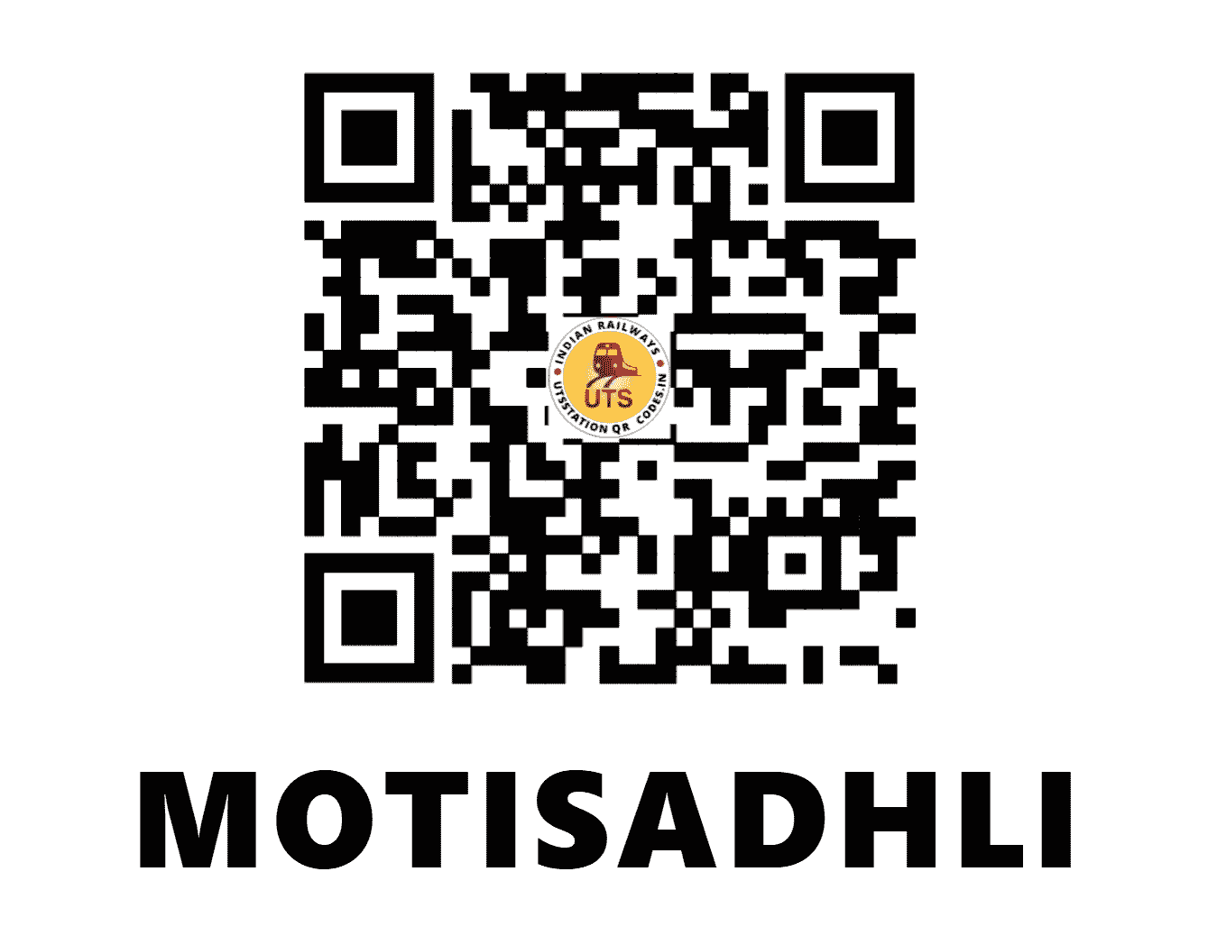 UTS QR Code for MOTISADHLI - MTSI - WR (GUJARAT)