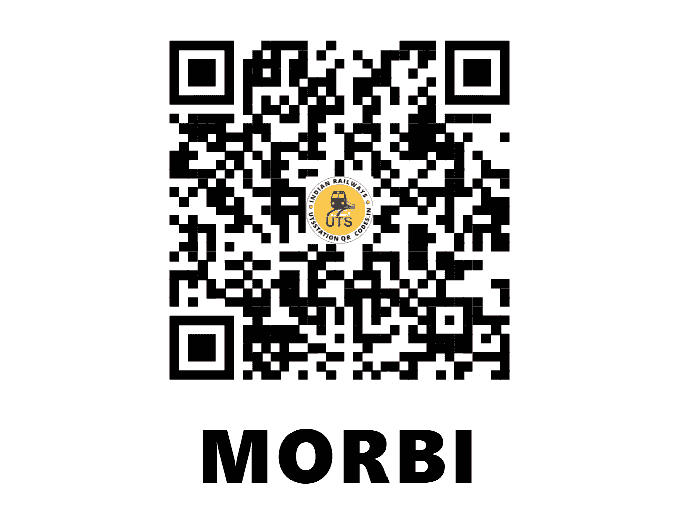 UTS QR Code for MORBI - MVI - WR (GUJARAT)