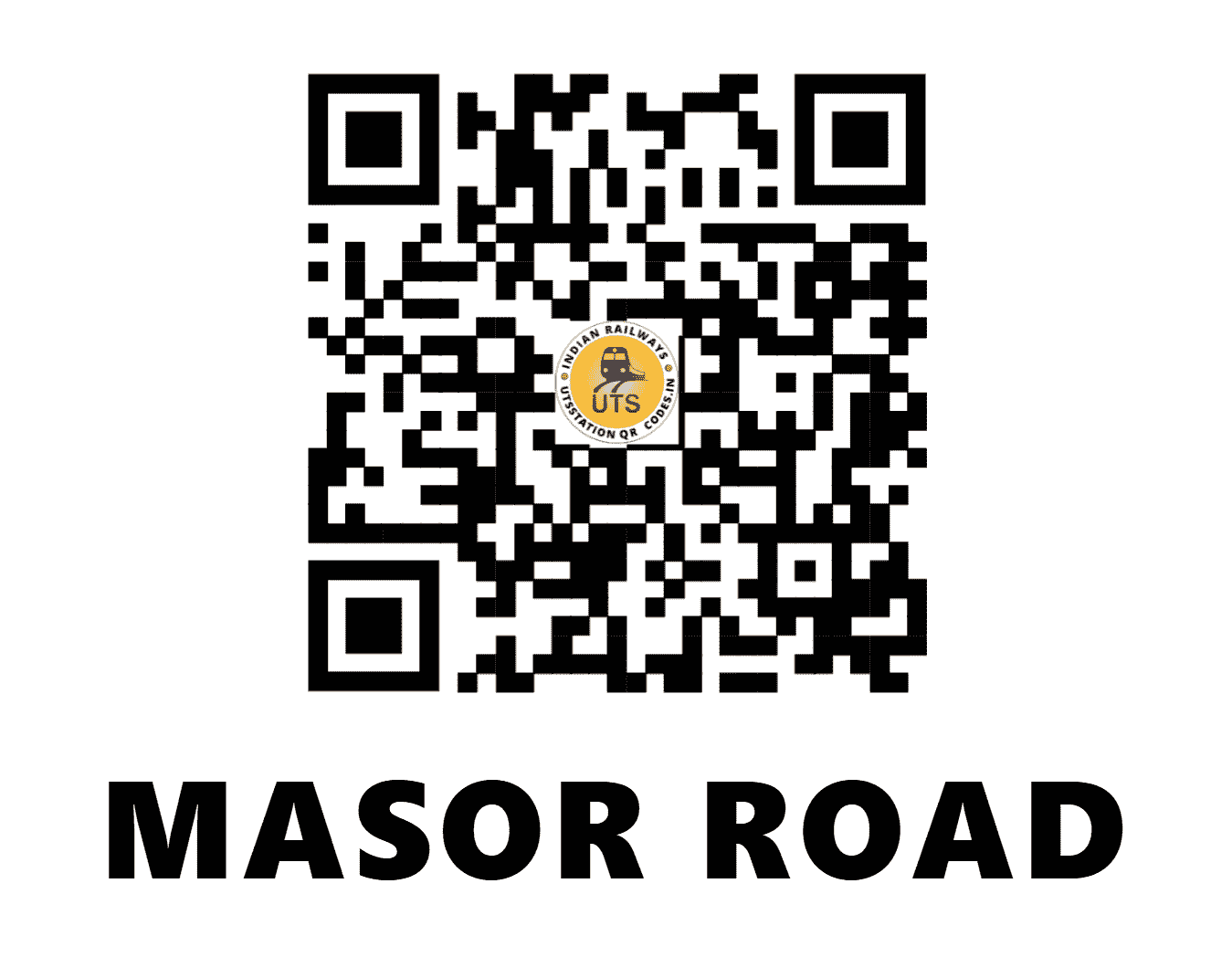 UTS QR Code for MASOR ROAD - MXD - WR (GUJARAT)