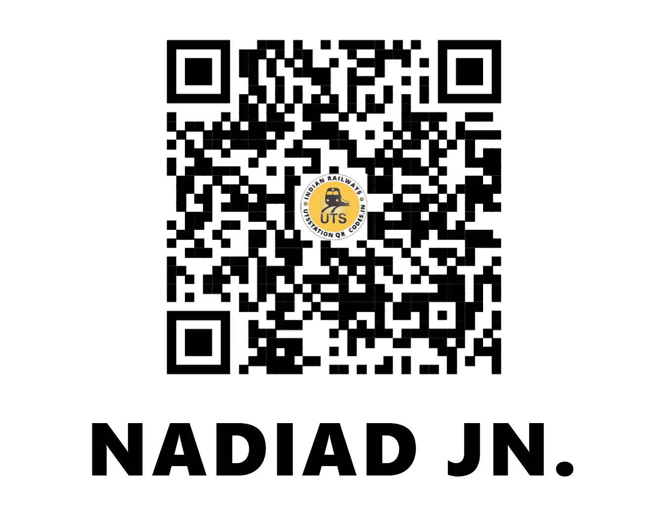 UTS QR Code for NADIAD JN. - ND - WR (GUJARAT)