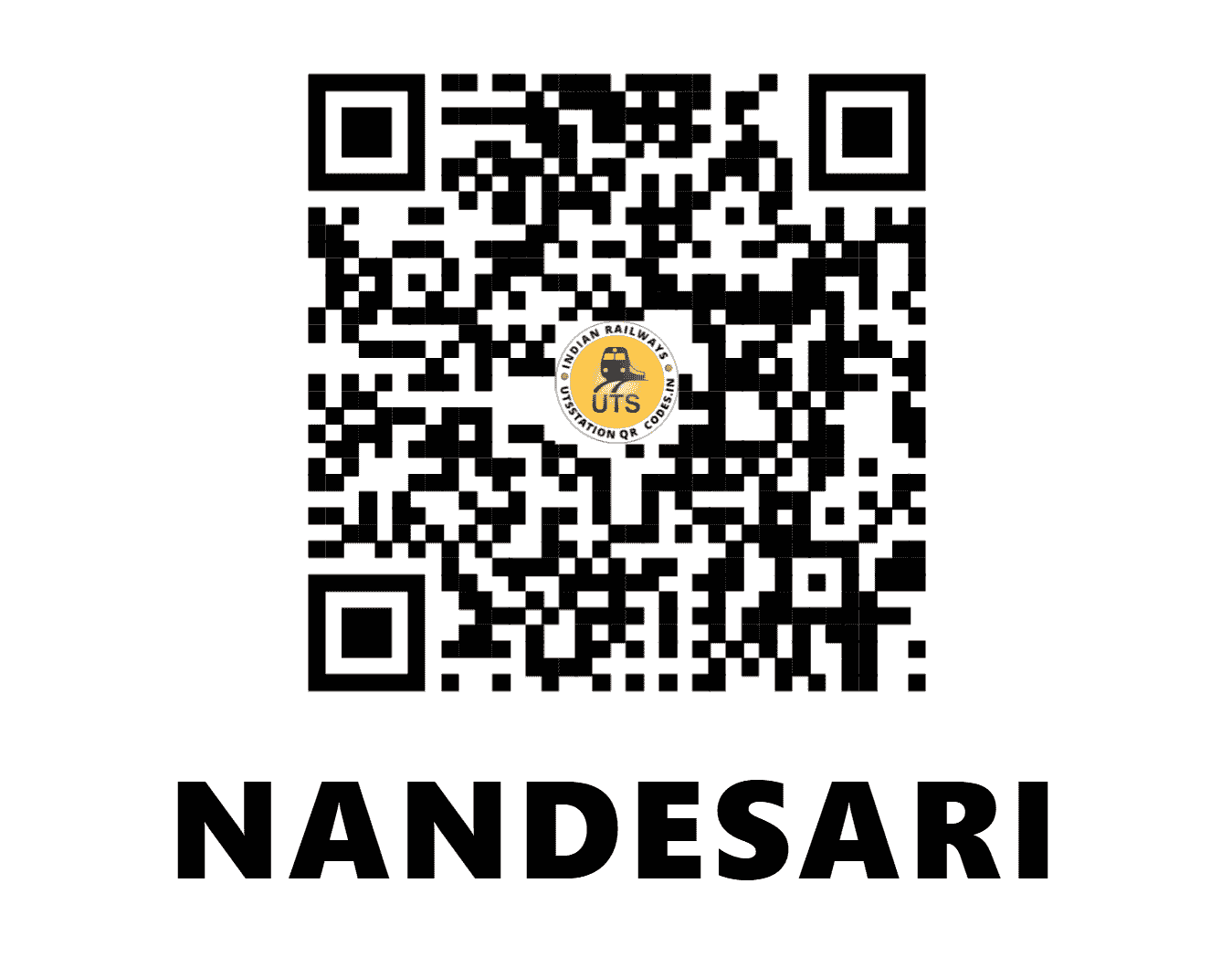 UTS QR Code for NANDESARI - NDR - WR (GUJARAT)
