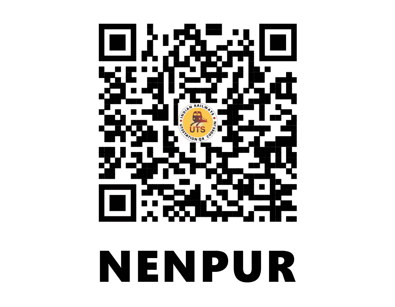UTS QR Code for NENPUR - NEP - WR (GUJARAT)