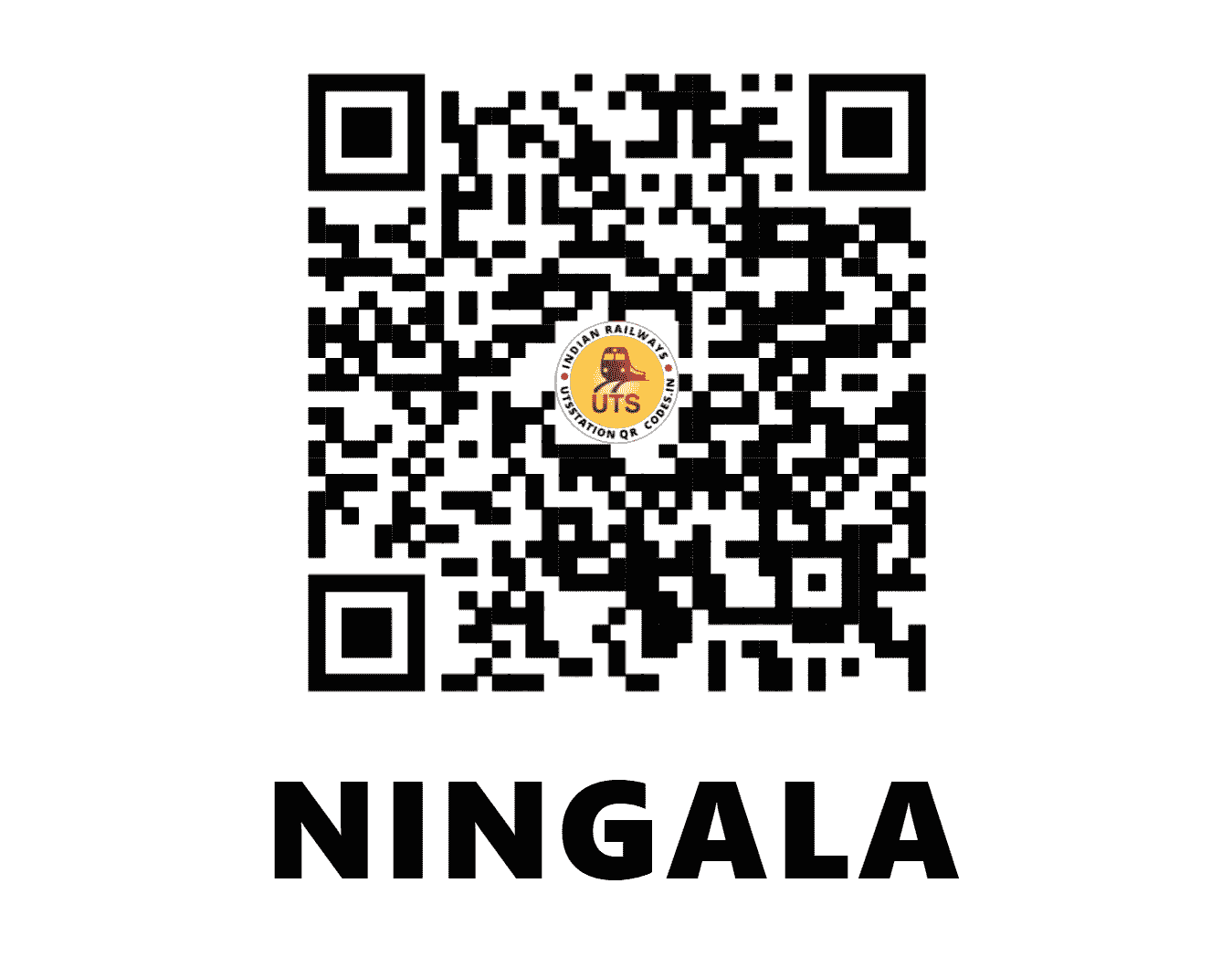 UTS QR Code for NINGALA - NGA - WR (GUJARAT)