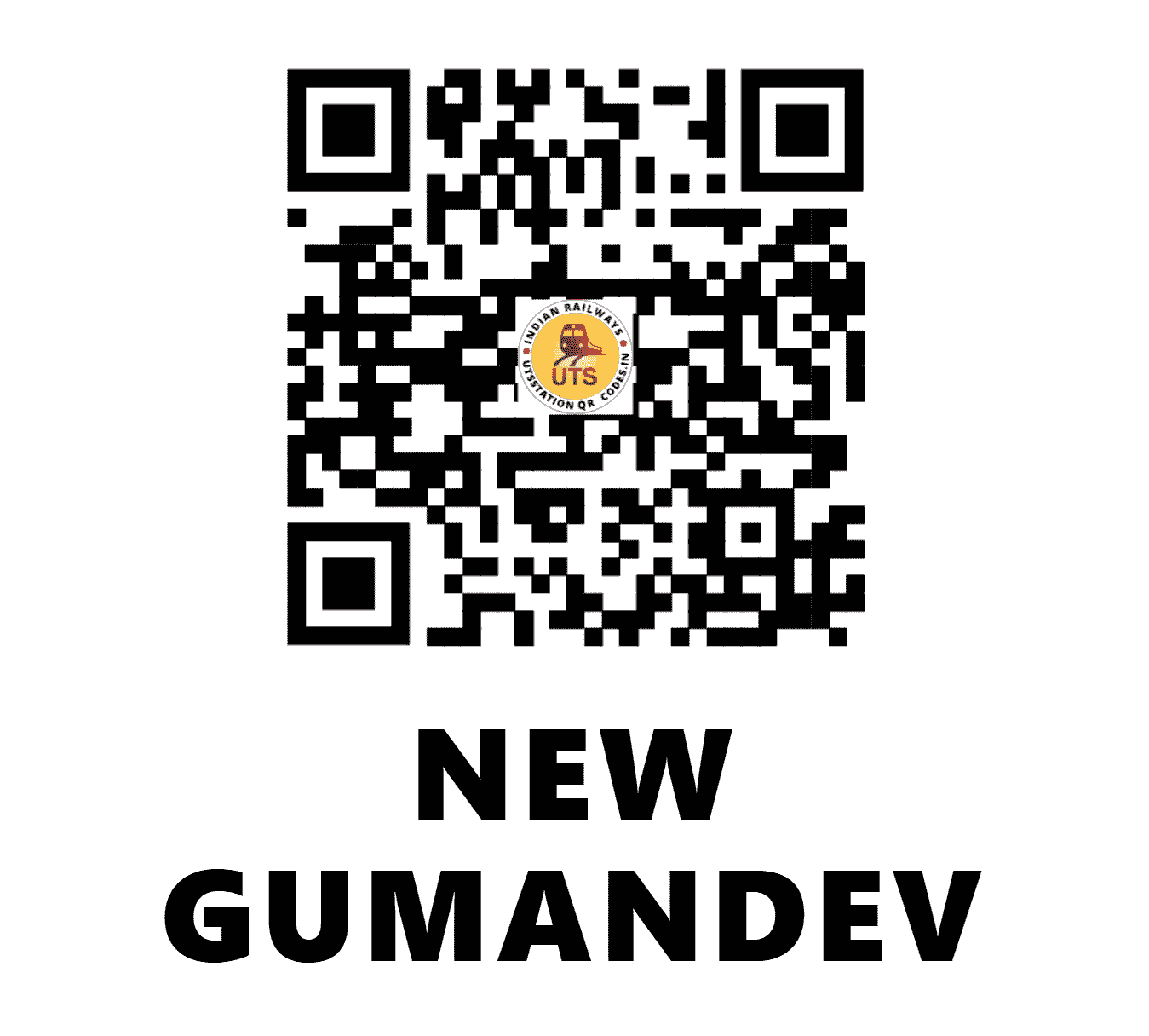 UTS QR Code for NEW GUMANDEV - NGMN - WR (GUJARAT)
