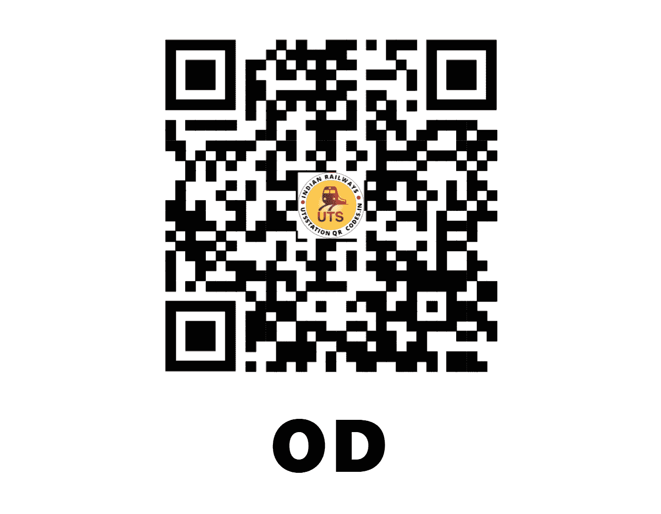 UTS QR Code for OD - OD - WR (GUJARAT)
