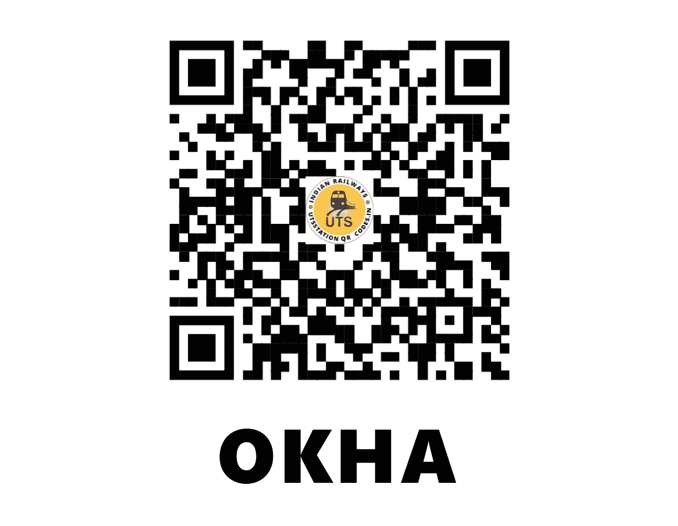 UTS QR Code for OKHA - OKHA - WR (GUJARAT)