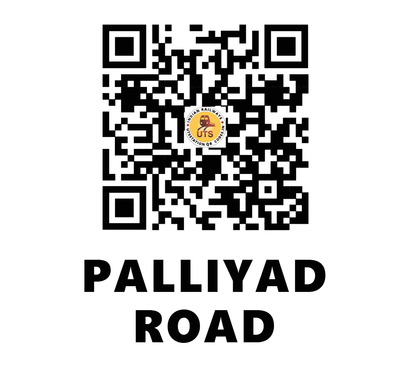 UTS QR Code for PALLIYAD ROAD - PAC - WR (GUJARAT)