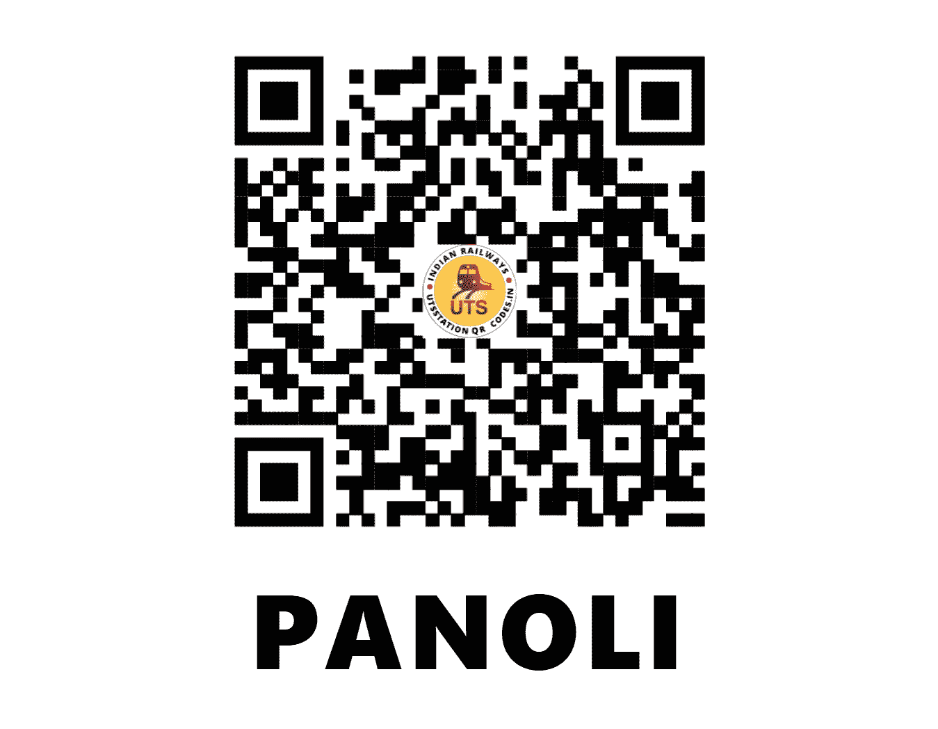 UTS QR Code for PANOLI - PAO - WR (GUJARAT)