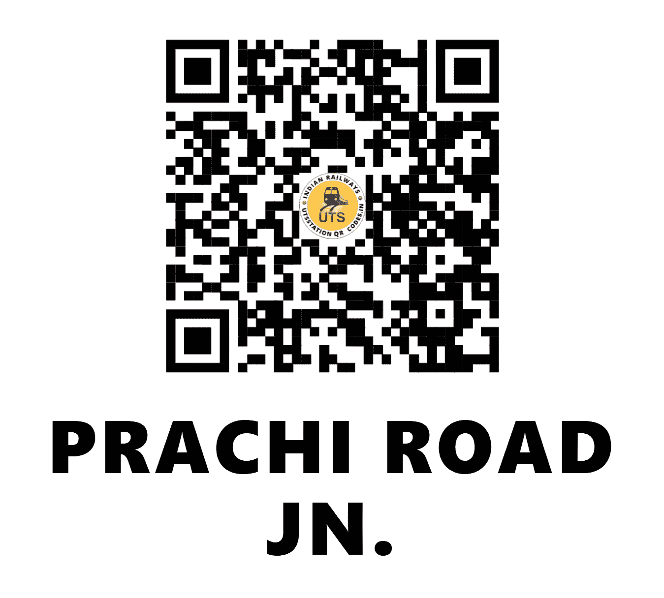 UTS QR Code for PRACHI ROAD JN. - PCC - WR (GUJARAT)