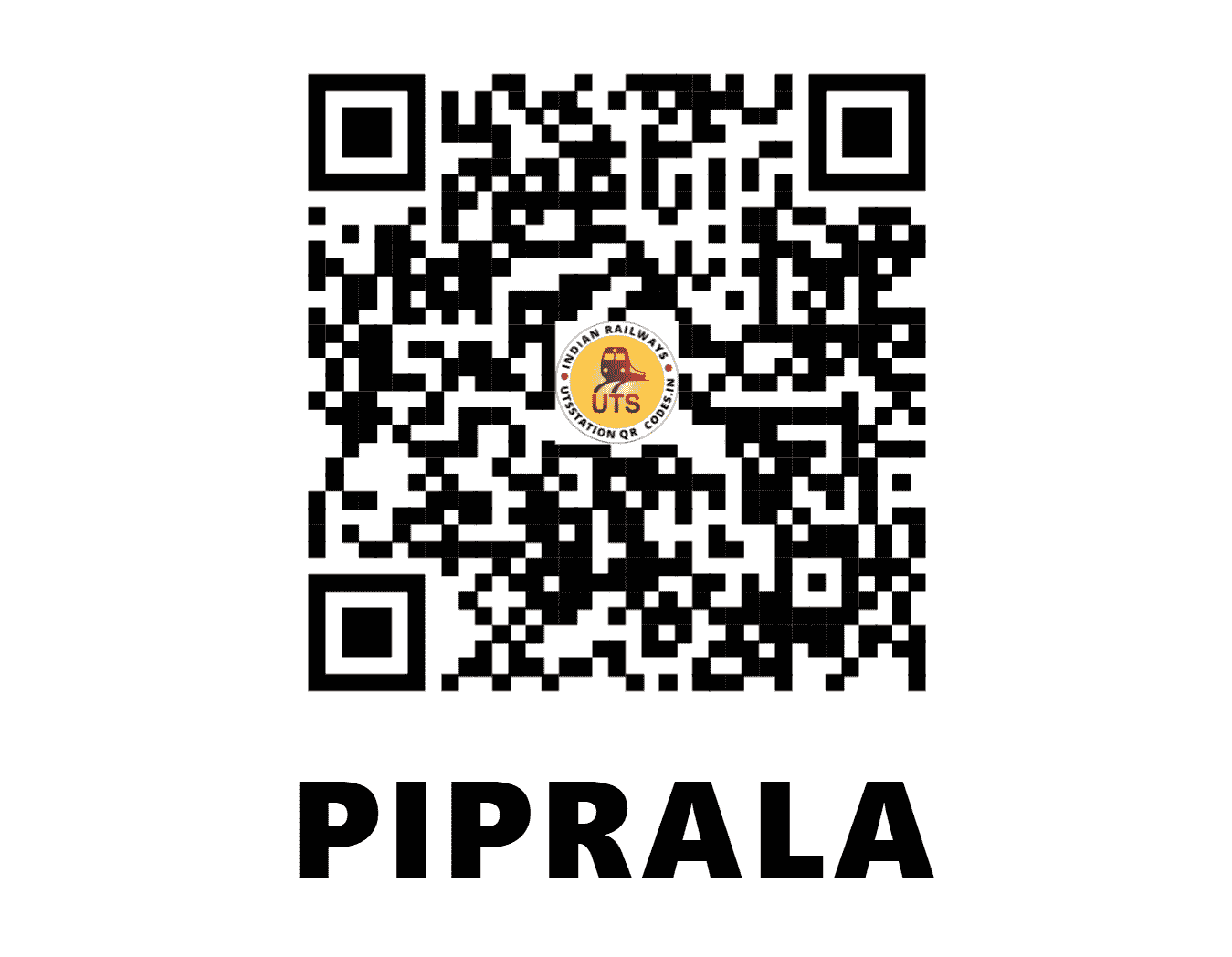 UTS QR Code for PIPRALA - PFL - WR (GUJARAT)