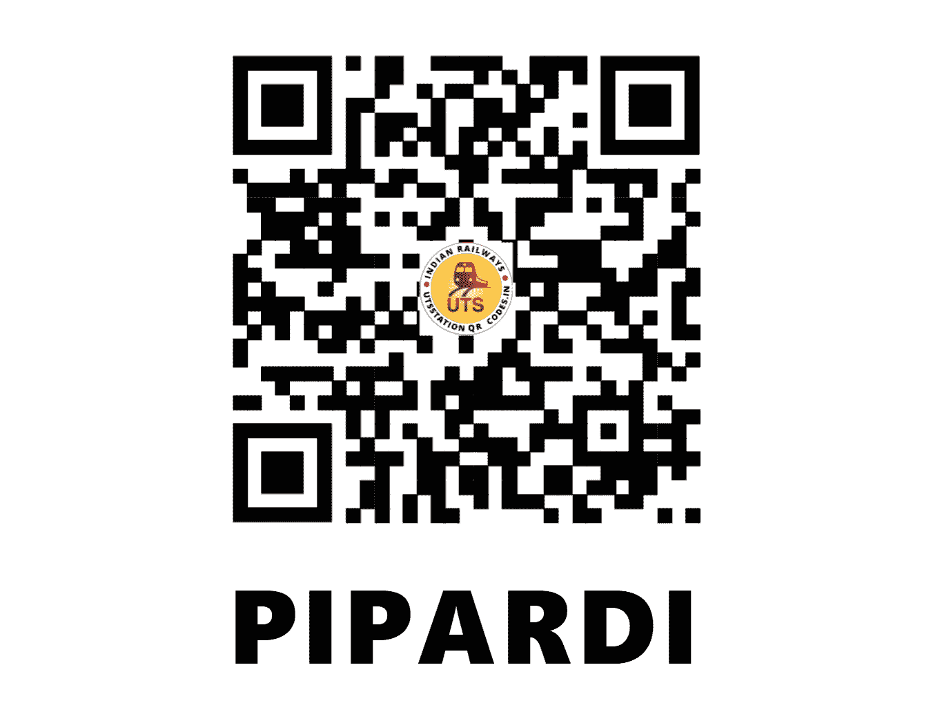 UTS QR Code for PIPARDI - PID - WR (GUJARAT)