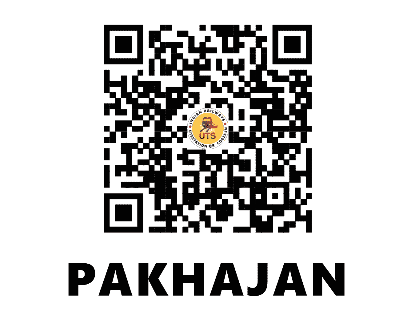 UTS QR Code for PAKHAJAN - PKJN - WR (GUJARAT)