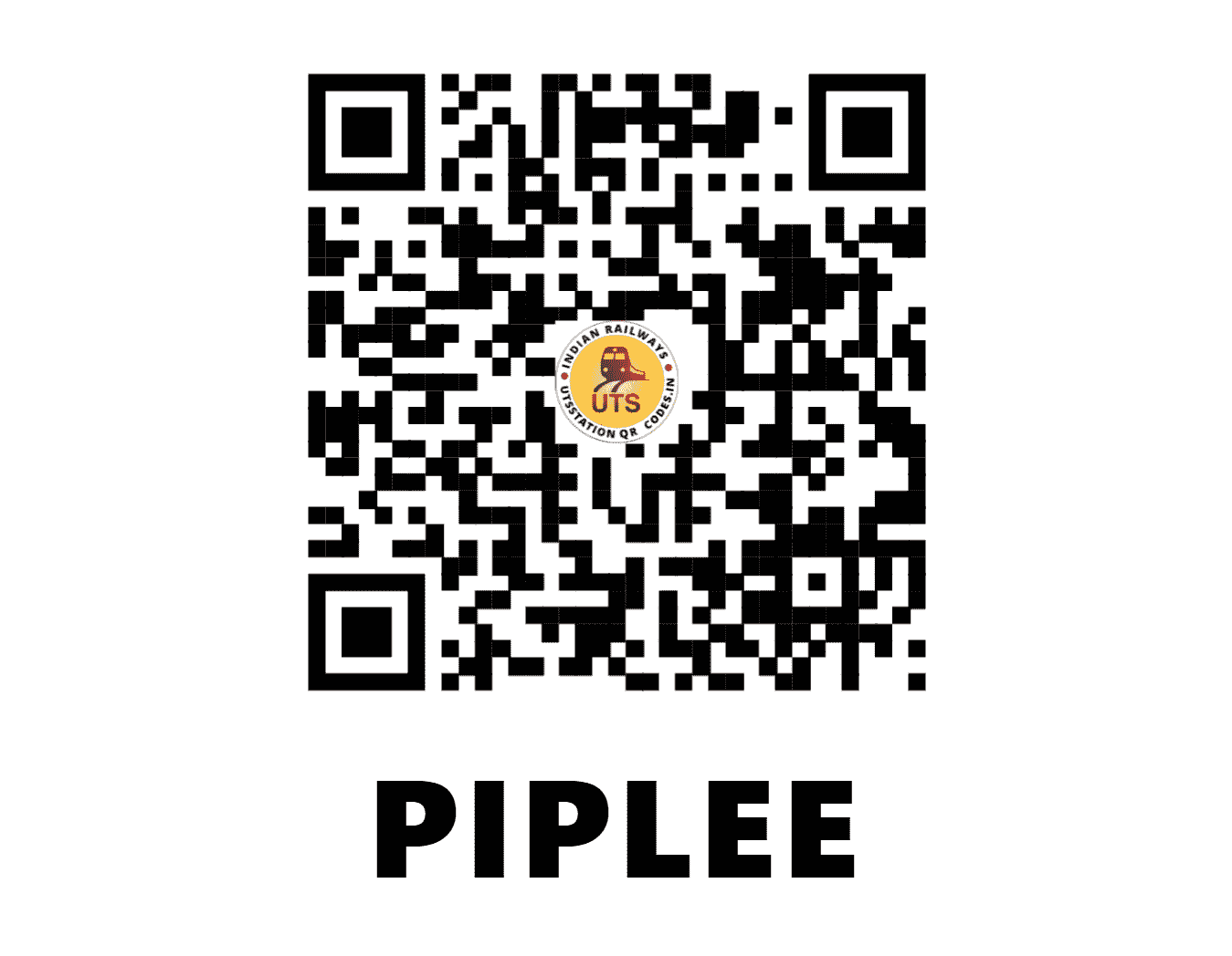UTS QR Code for PIPLEE - PLE - WR (GUJARAT)