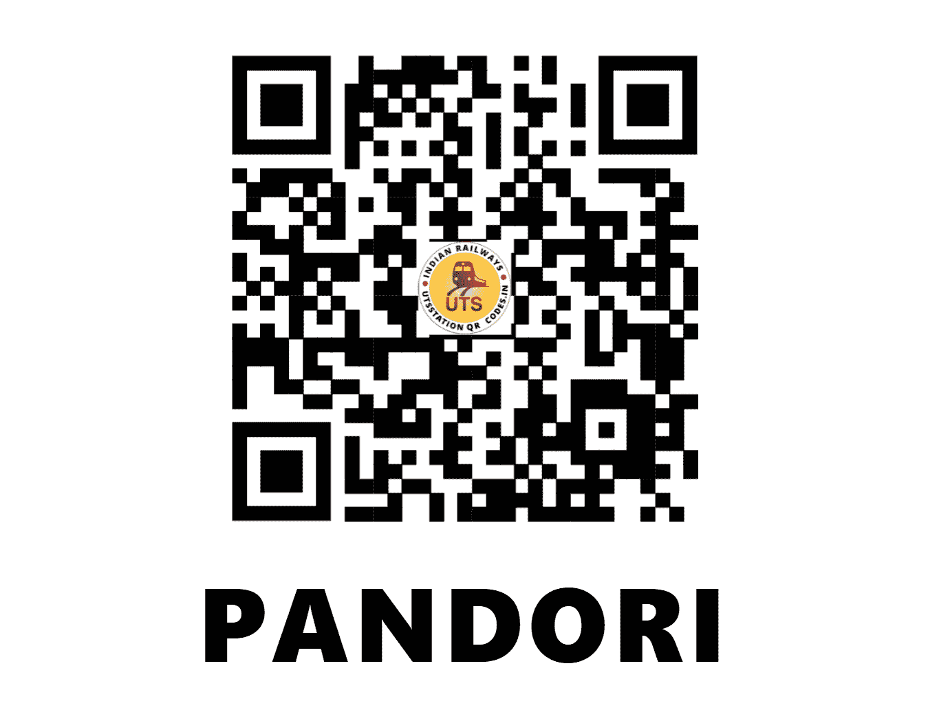 UTS QR Code for PANDORI - PNDR - WR (GUJARAT)