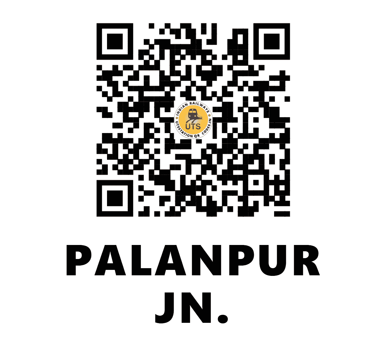UTS QR Code for PALANPUR JN. - PNU - WR (GUJARAT)