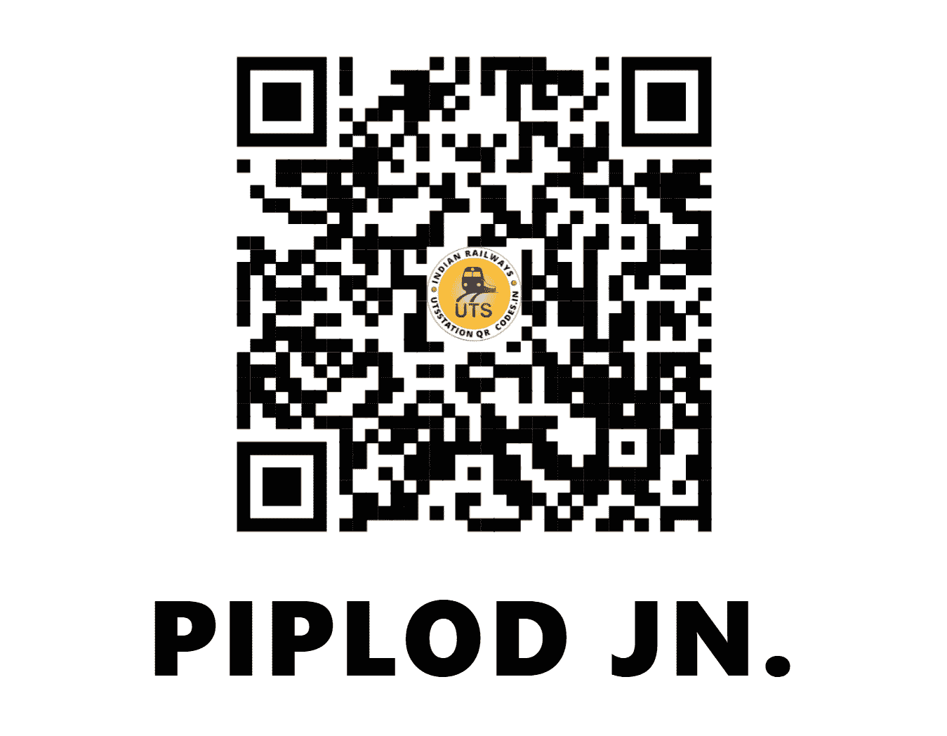 UTS QR Code for PIPLOD JN. - PPD - WR (GUJARAT)