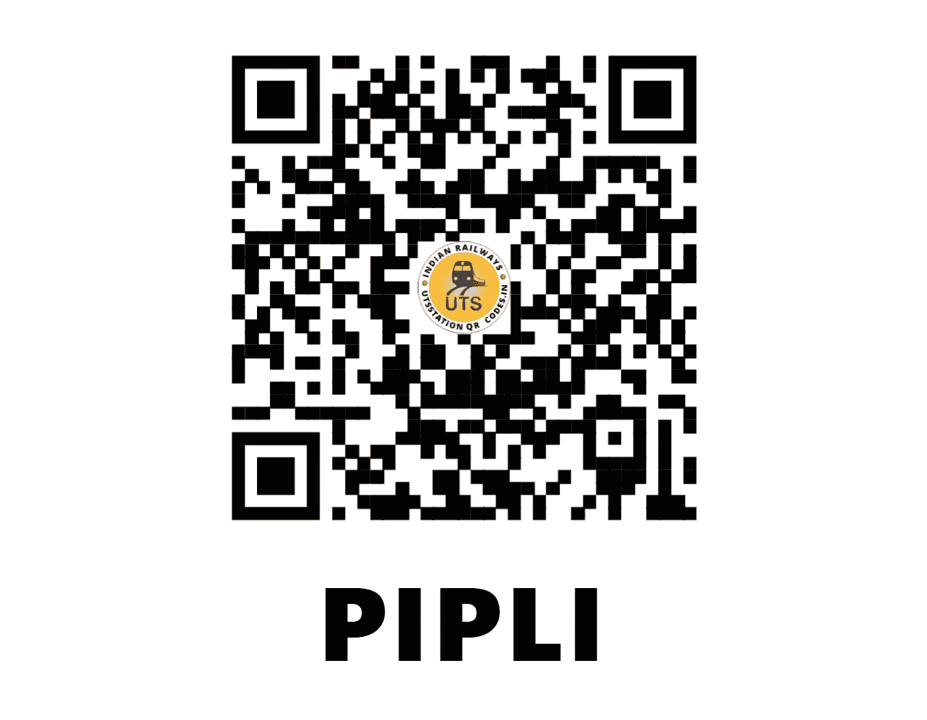 UTS QR Code for PIPLI - PPLI - WR (GUJARAT)