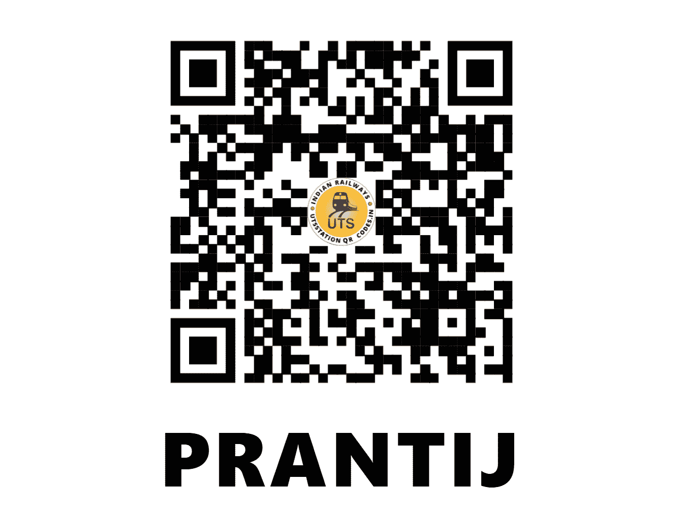UTS QR Code for PRANTIJ - PRJ - WR (GUJARAT)