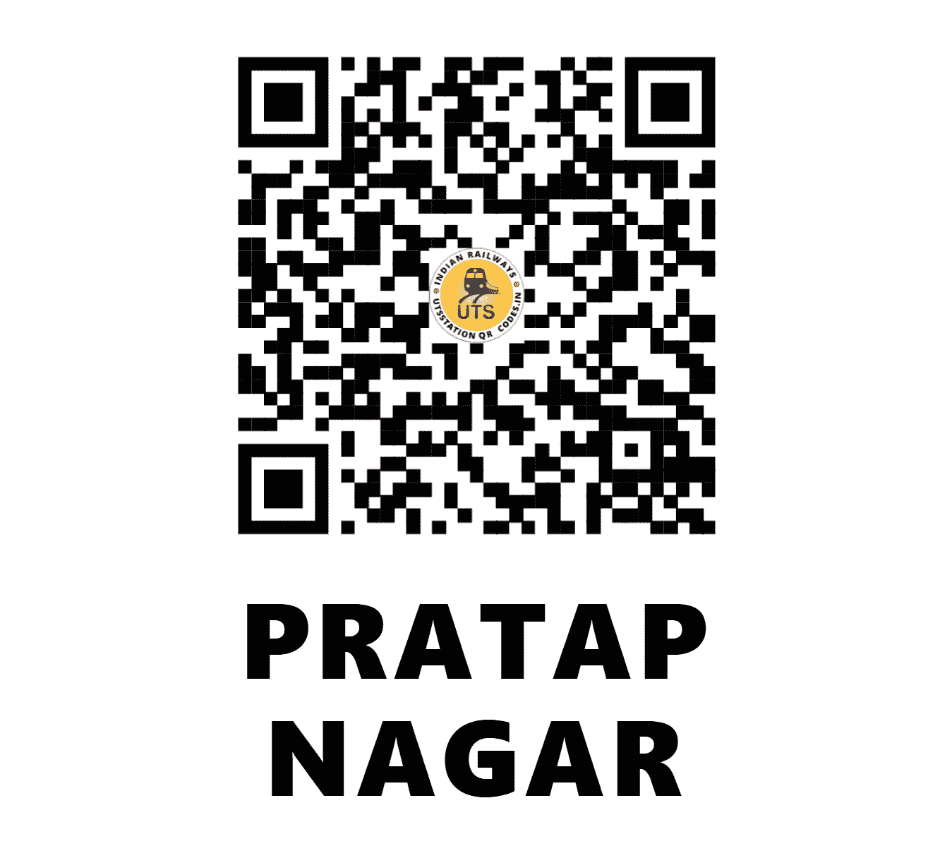 UTS QR Code for PRATAP NAGAR - PRTN - WR (GUJARAT)