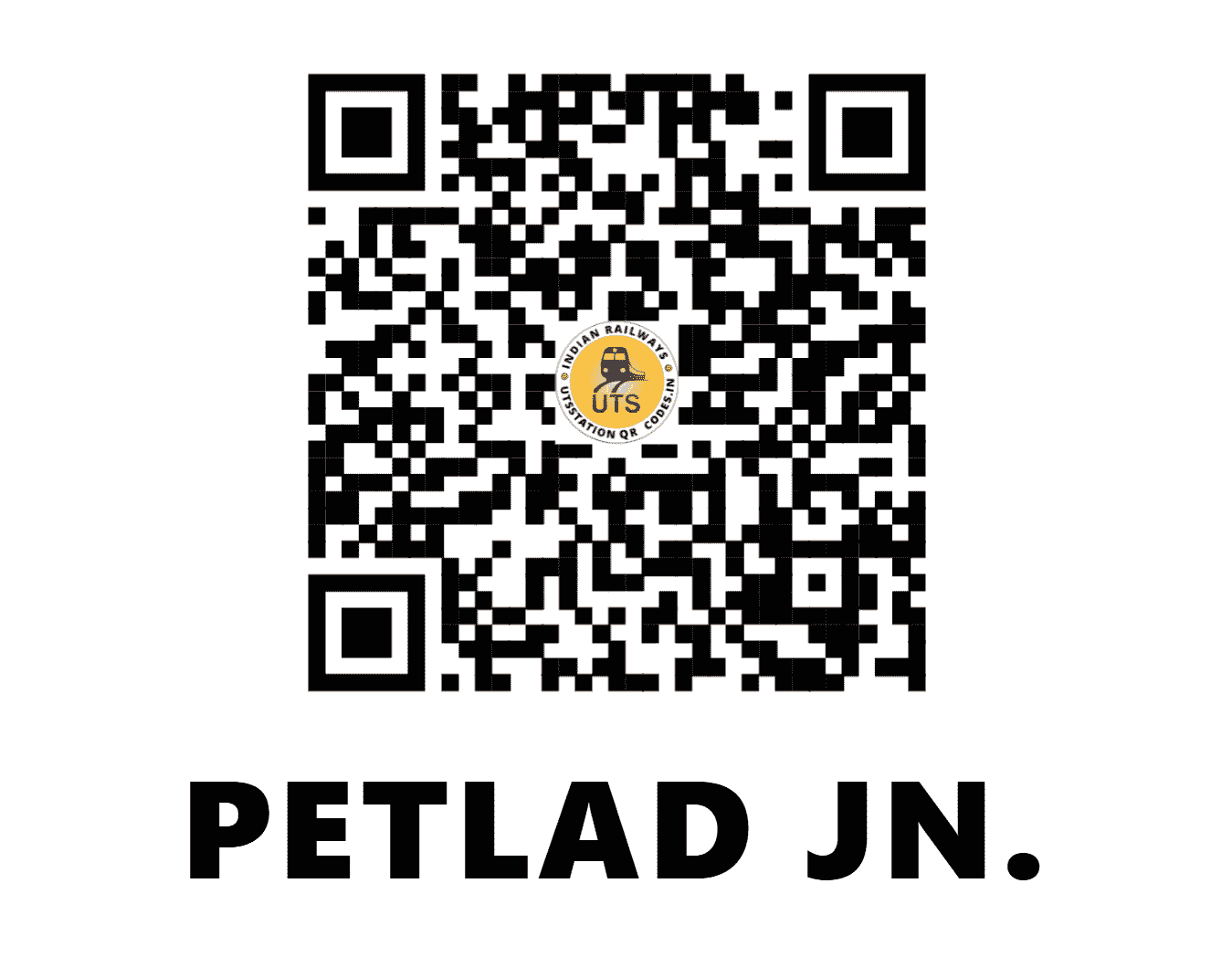 UTS QR Code for PETLAD JN. - PTD - WR (GUJARAT)
