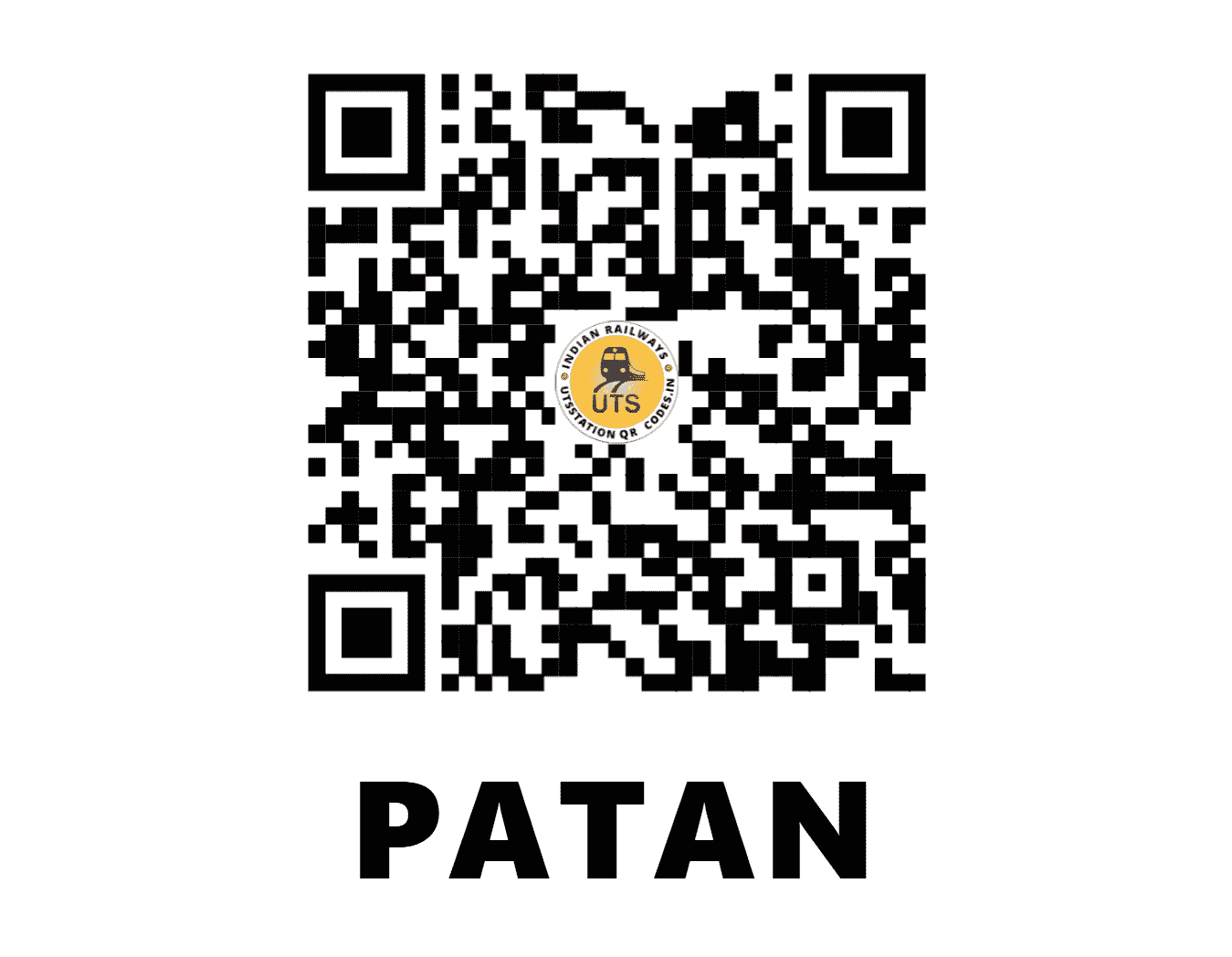 UTS QR Code for PATAN - PTN - WR (GUJARAT)