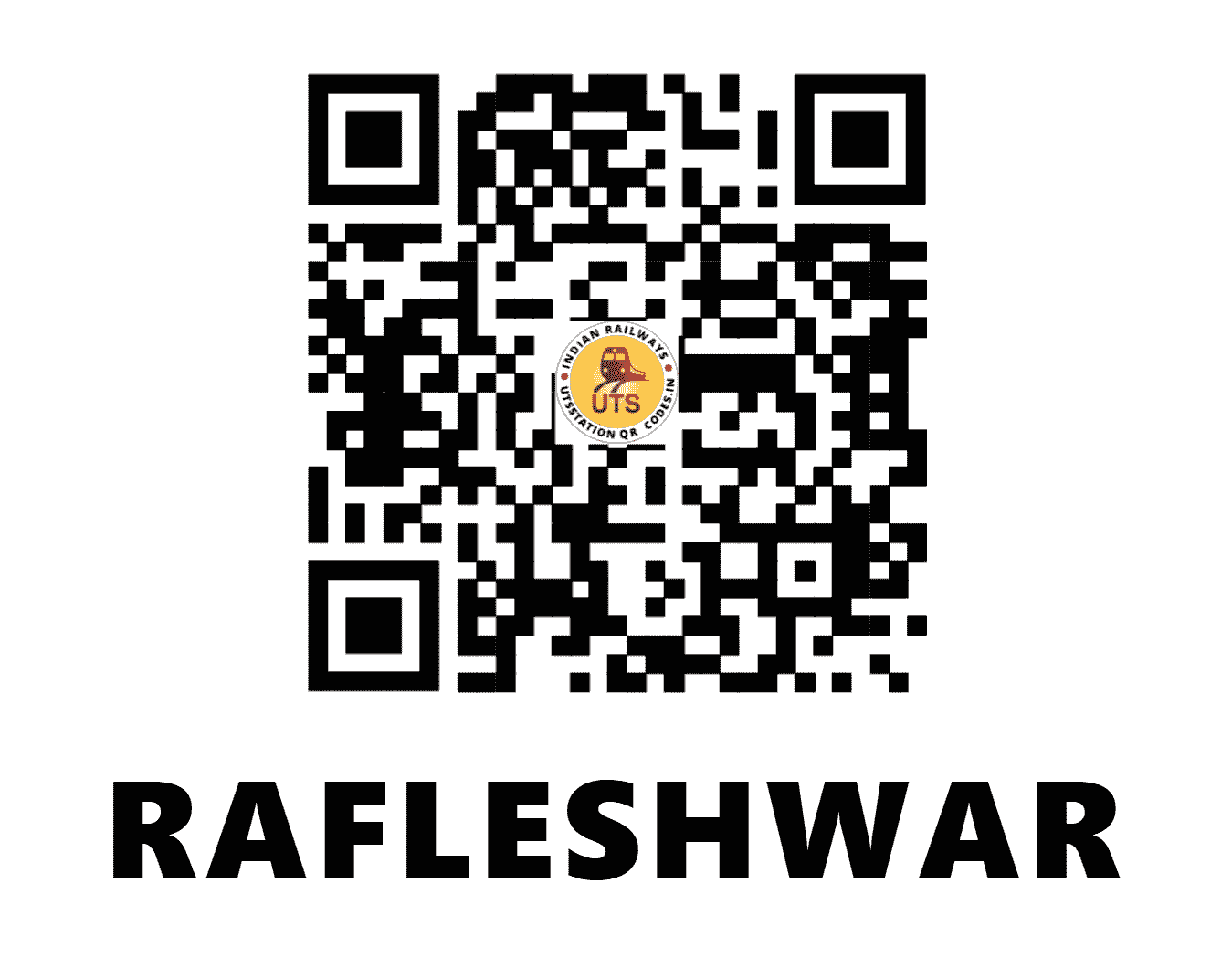 UTS QR Code for RAFLESHWAR - RF - WR (GUJARAT)