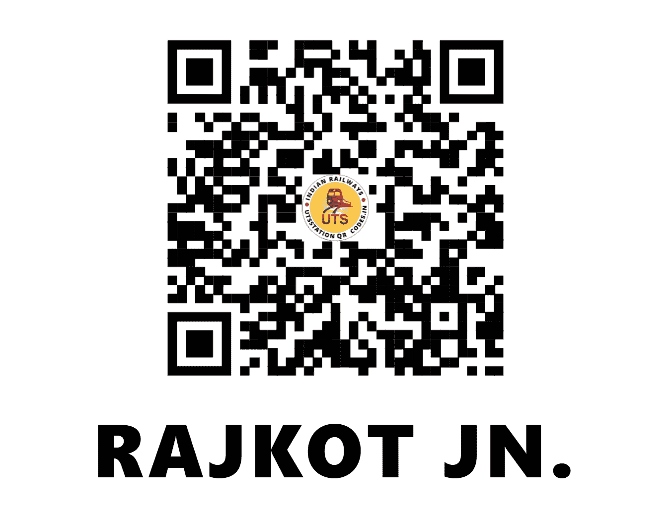 UTS QR Code for RAJKOT JN. - RJT - WR (GUJARAT)