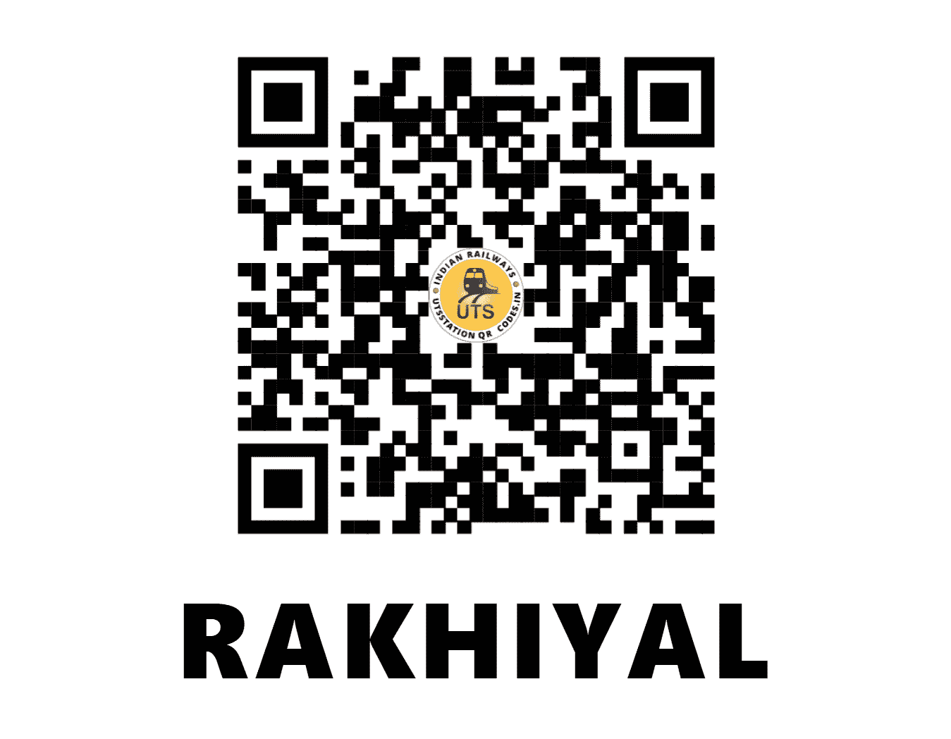 UTS QR Code for RAKHIYAL - RKH - WR (GUJARAT)