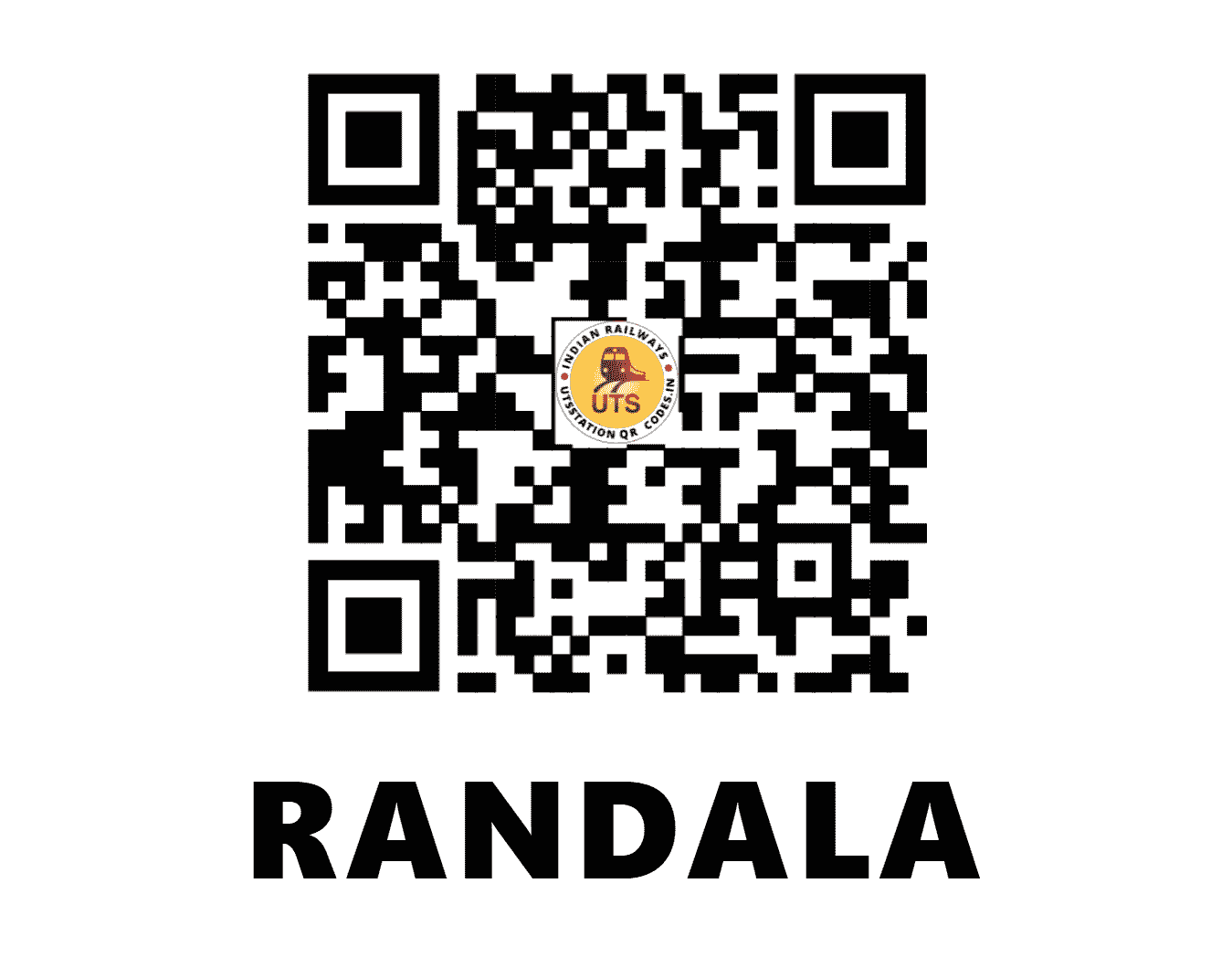 UTS QR Code for RANDALA - RLD - WR (GUJARAT)