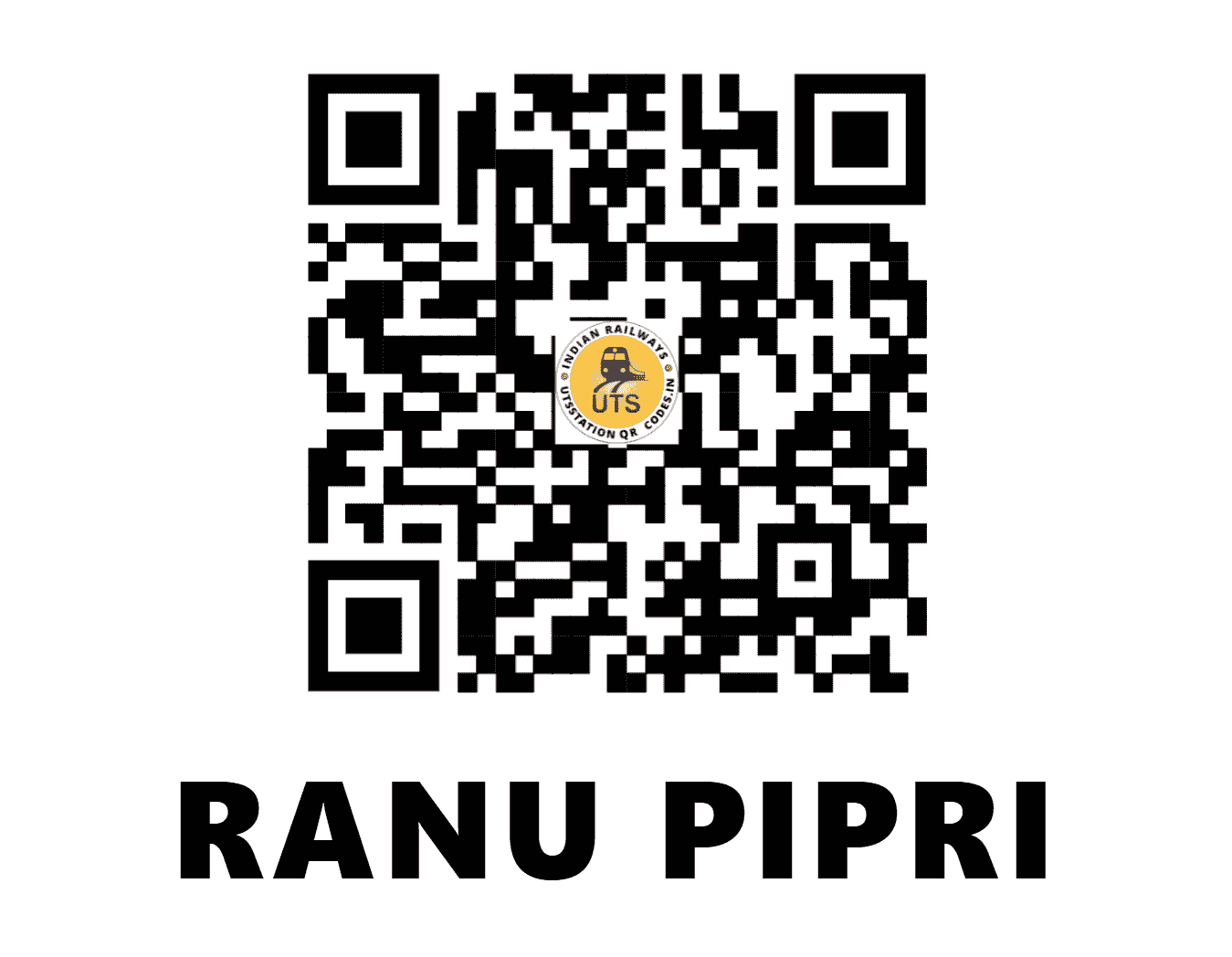 UTS QR Code for RANU PIPRI - RPP - WR (GUJARAT)
