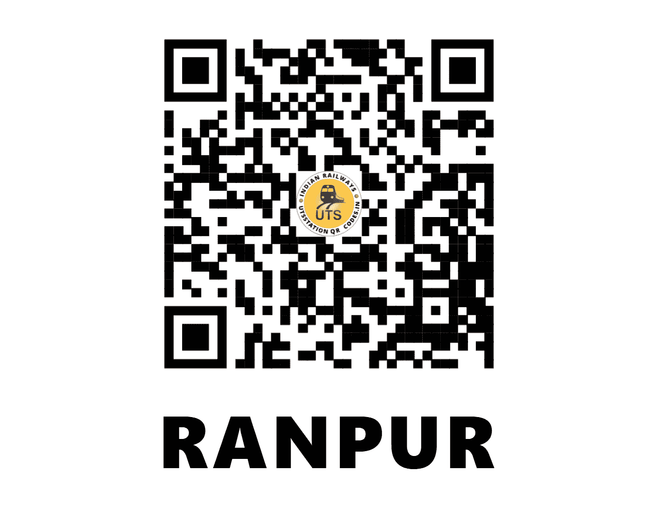 UTS QR Code for RANPUR - RUR - WR (GUJARAT)