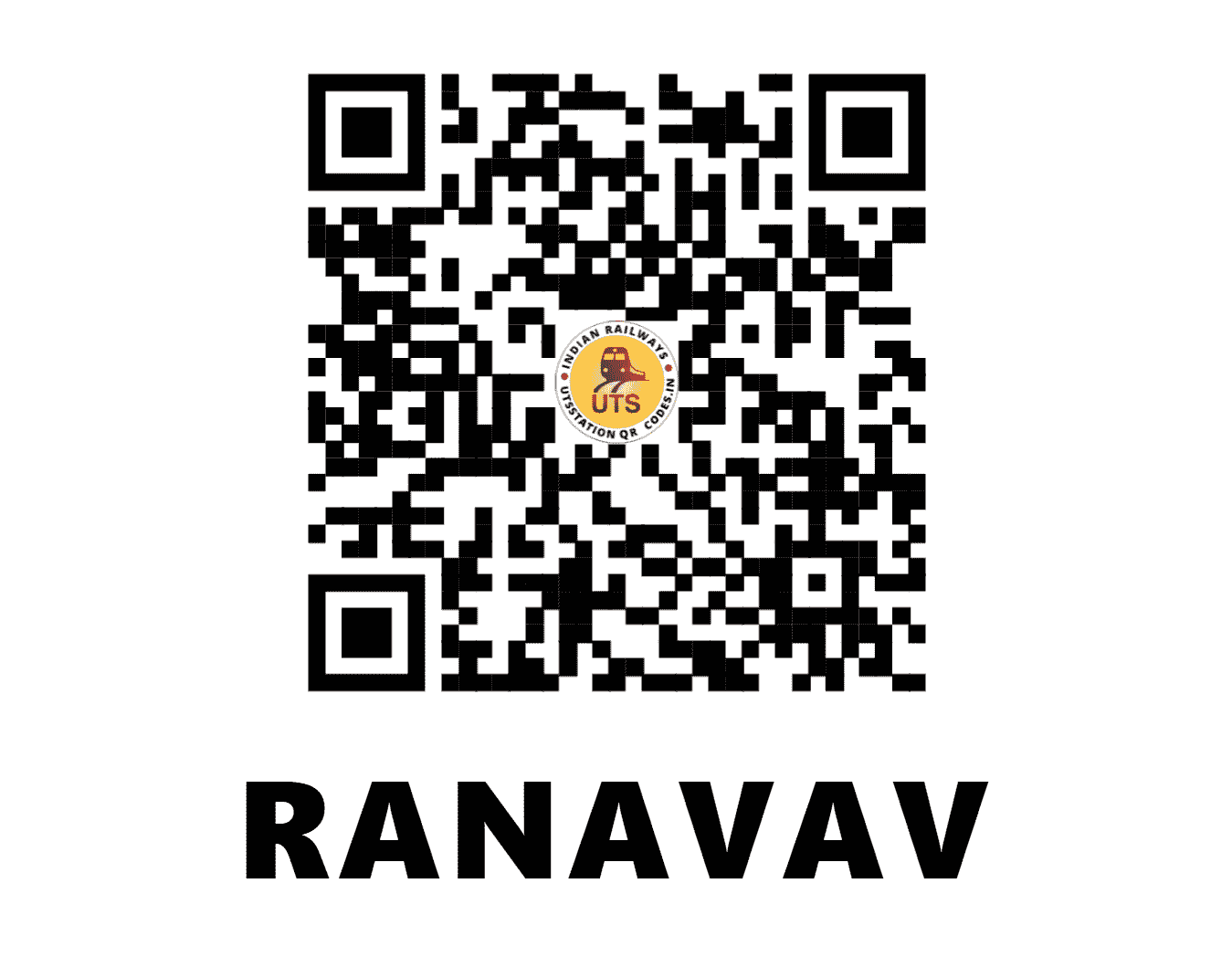 UTS QR Code for RANAVAV - RWO - WR (GUJARAT)